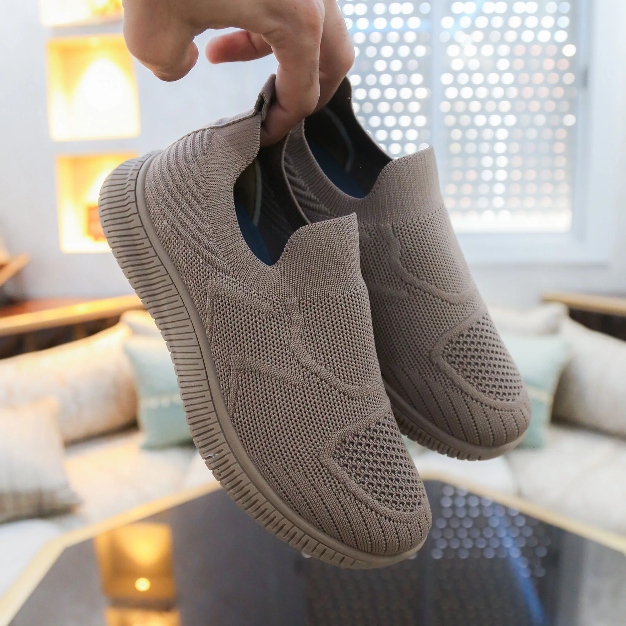 Baskets pour Femmes - Marron - OC-B9