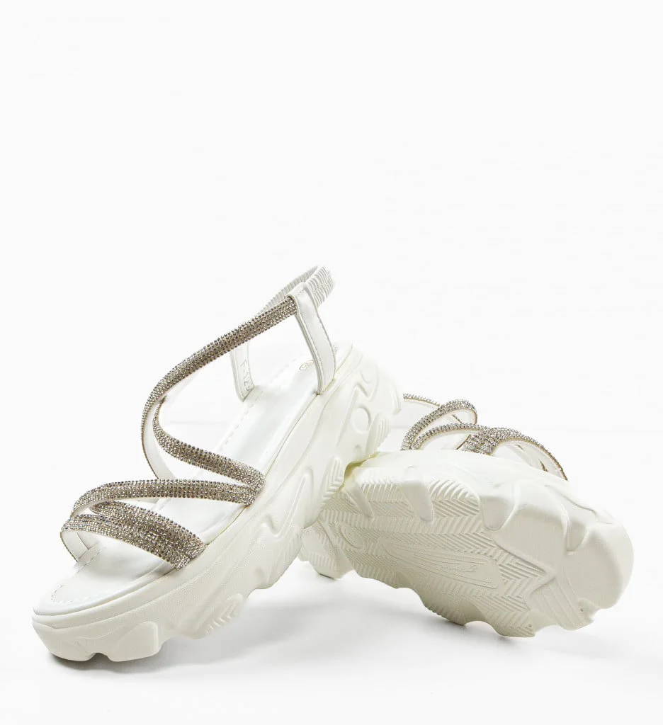 Sandale Plate - Blanc - LX-1935