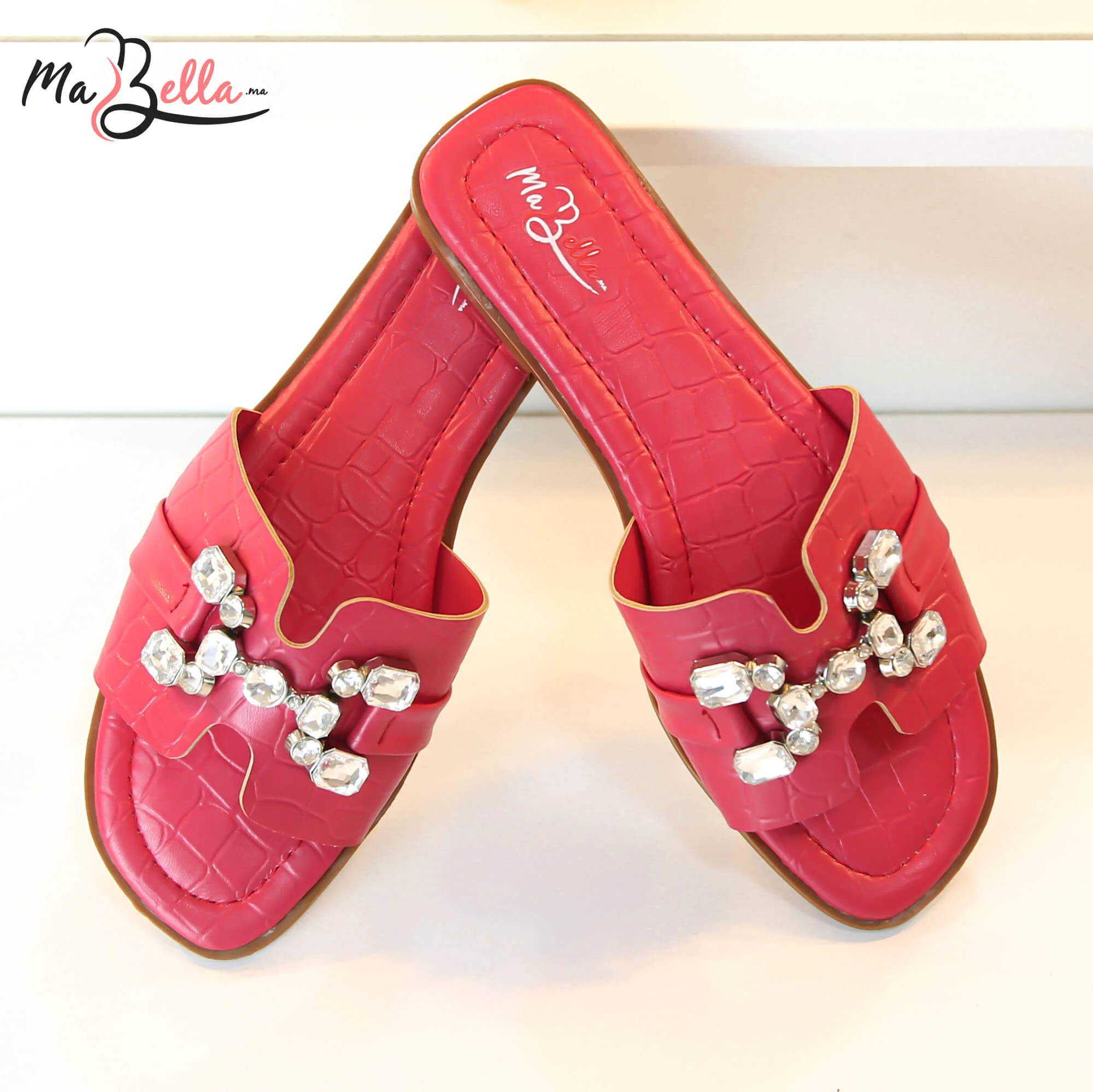 Sandale Plate - Fuchsia - RF-HRMS***