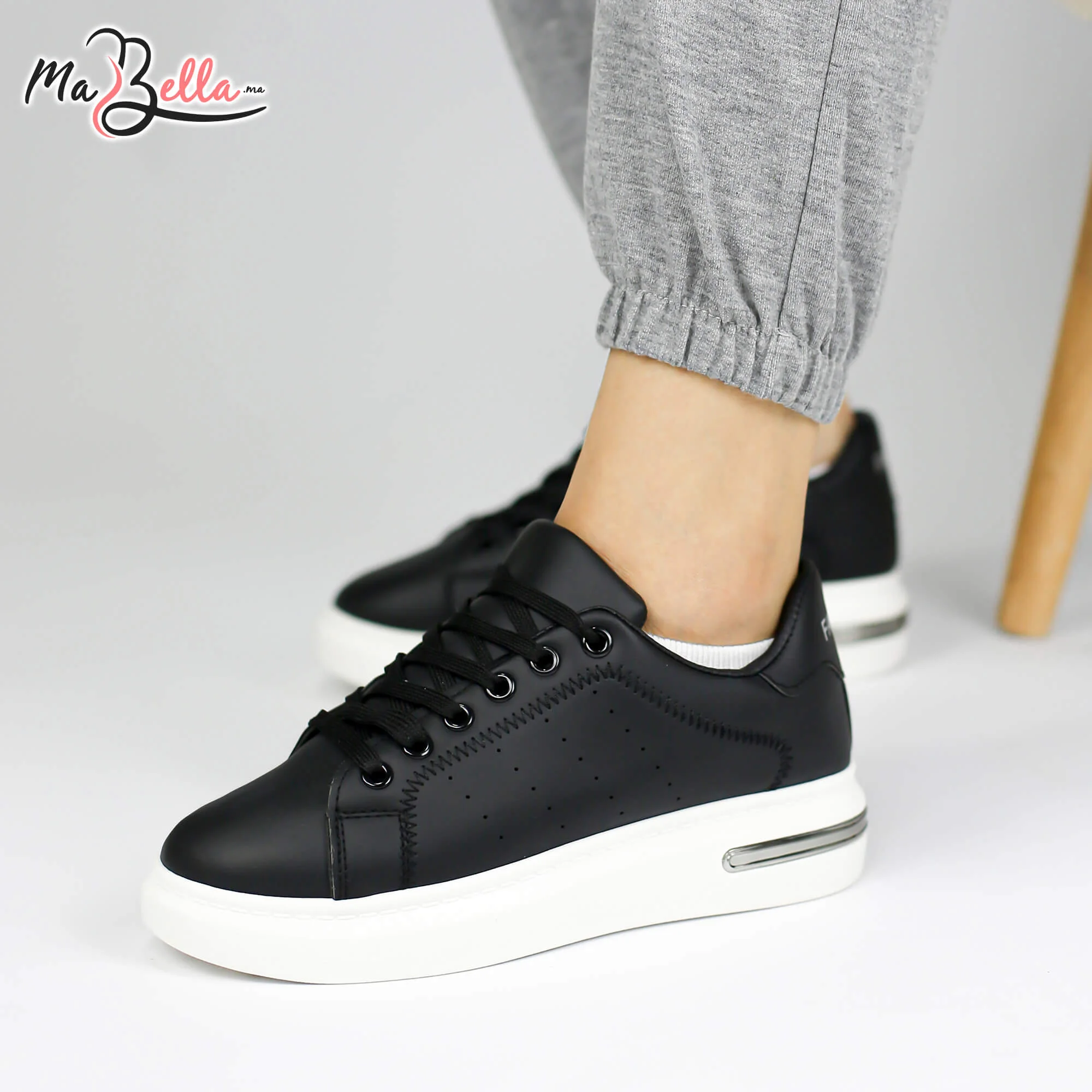 Baskets pour Femmes - Noir - RF32