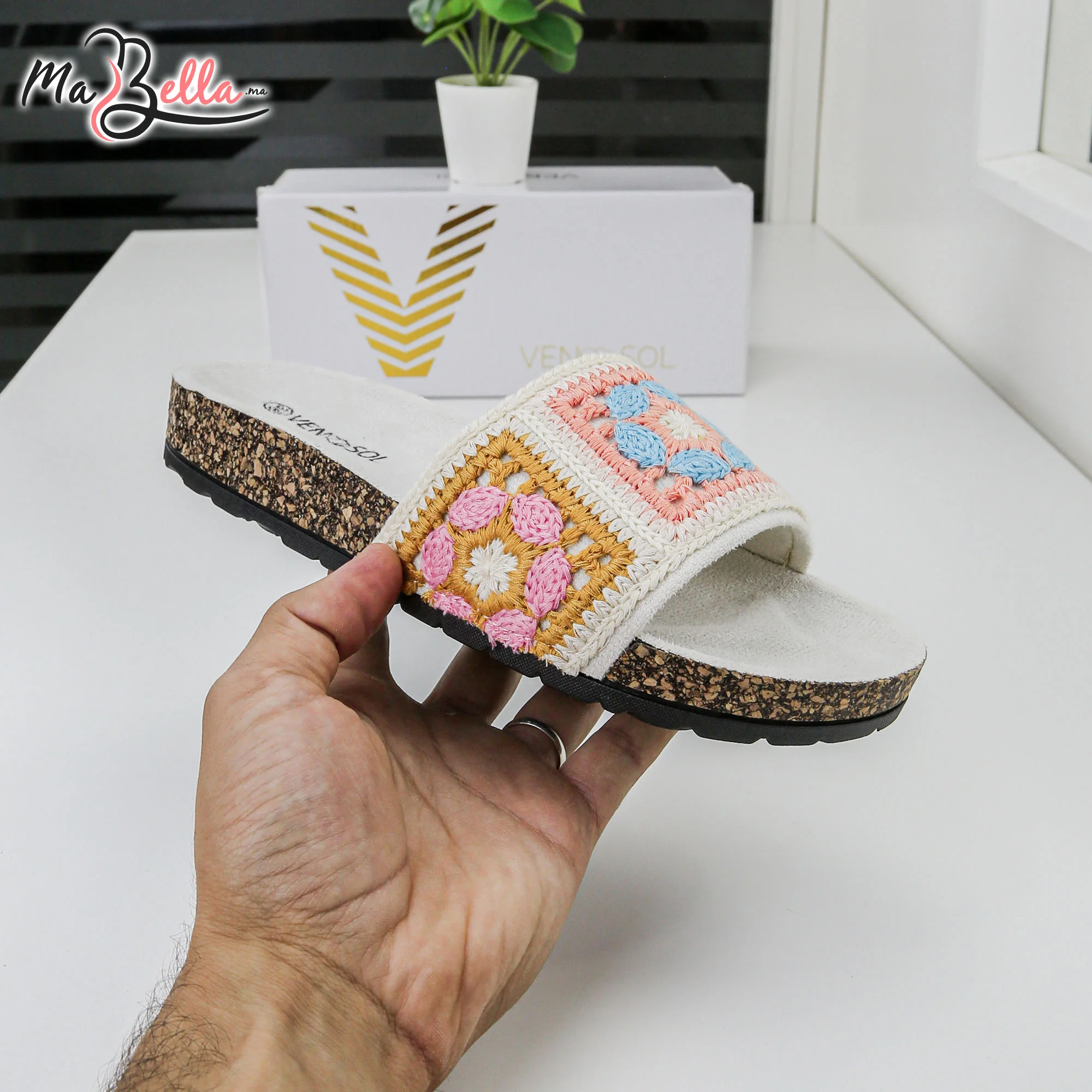 Sandale Plate - Beige - TC-3492