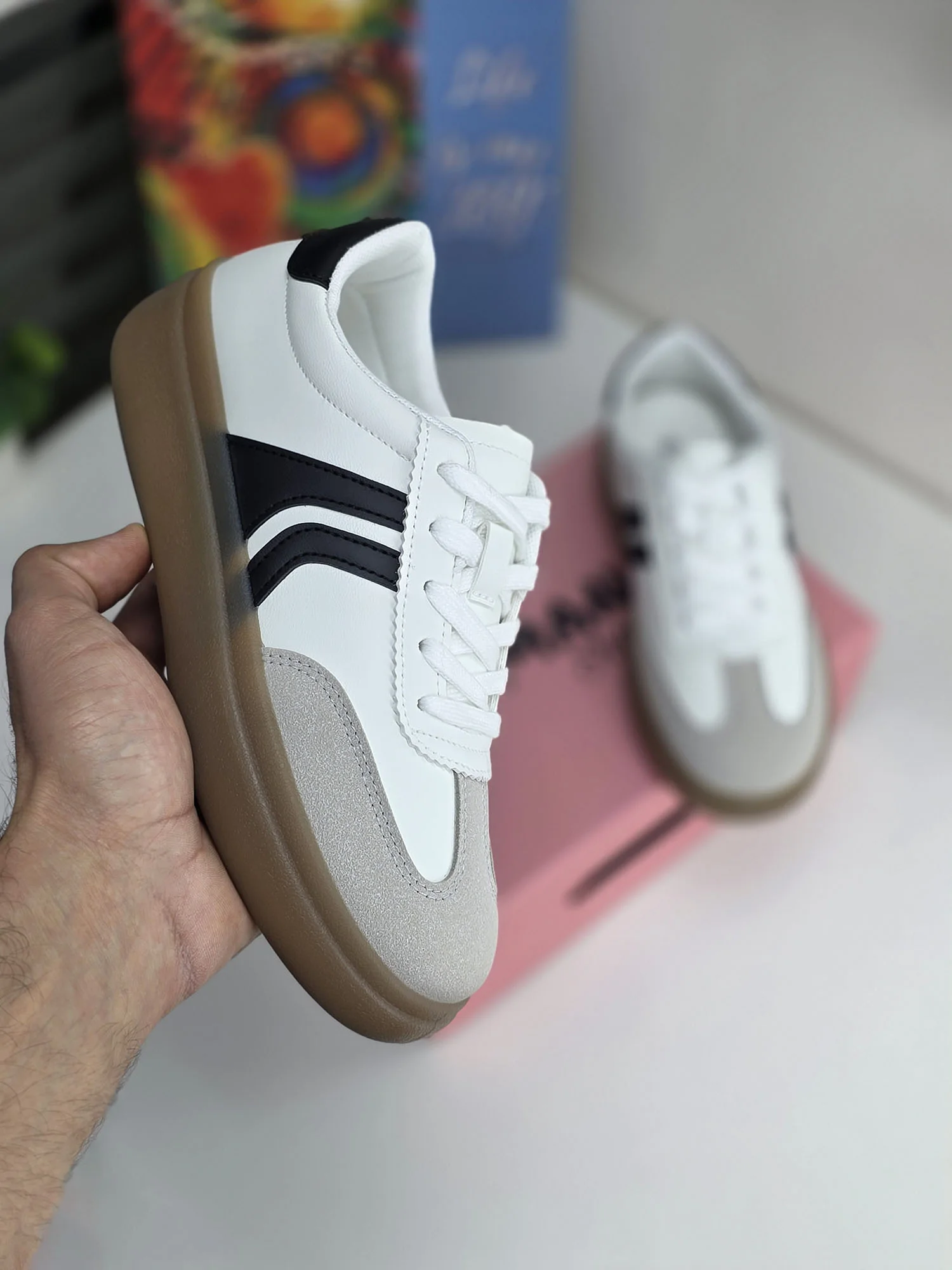 Baskets - Blanc/Noir - MB88-712