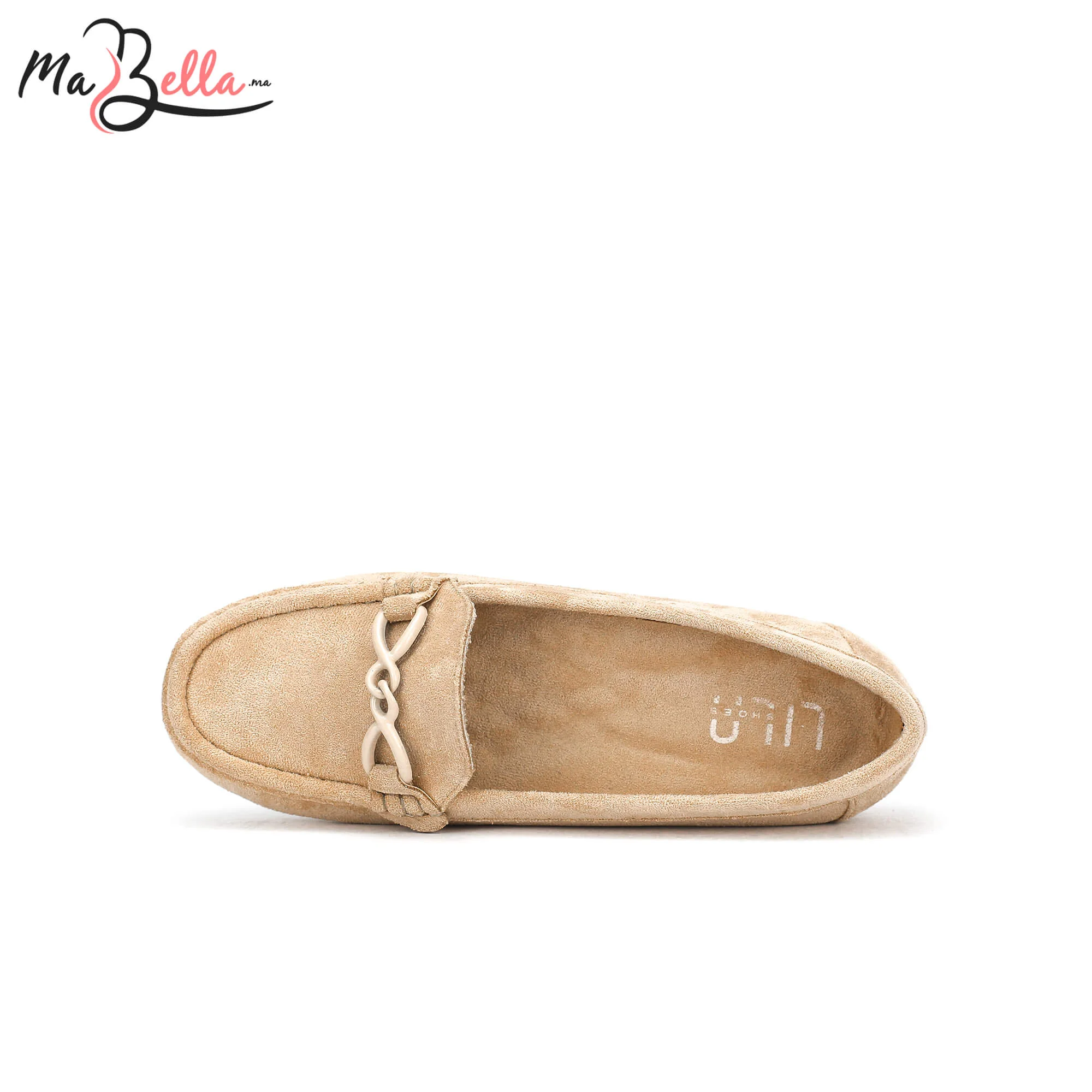 Mocassins pour Femmes - Beige - Daim - A/9471