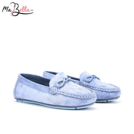 Mocassins pour Femmes - Ciel - Daim - A/9471