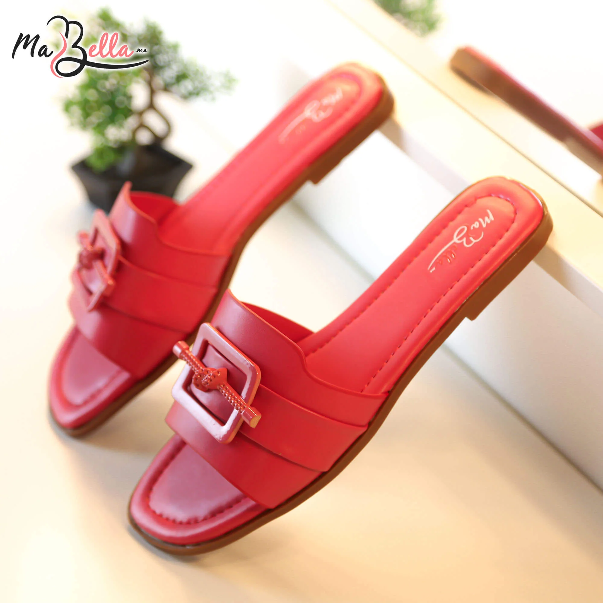 Sandale Plate - Fuchsia - LA TRÉCE-2500