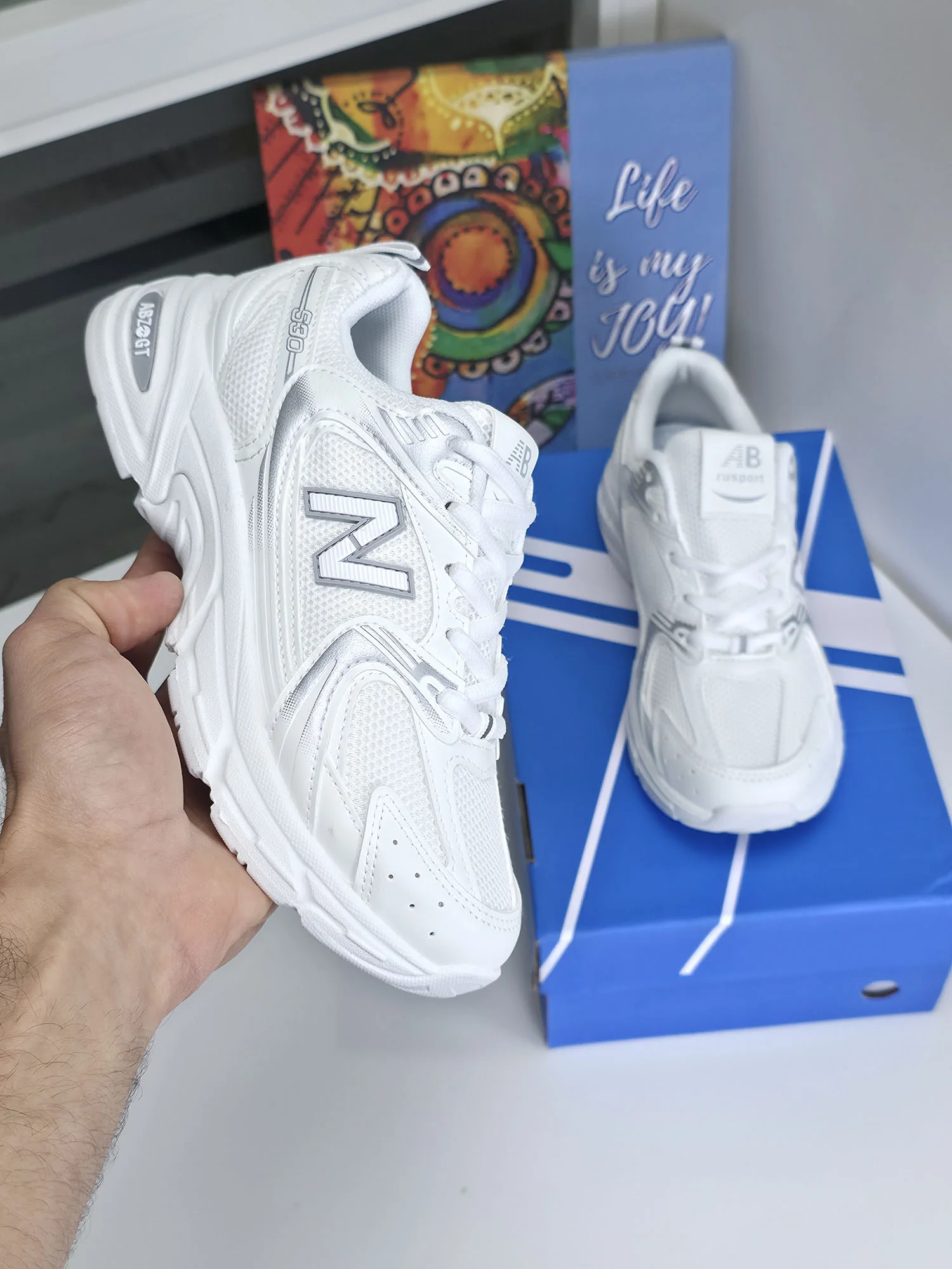 Baskets - Blanc/Gris - AB-530