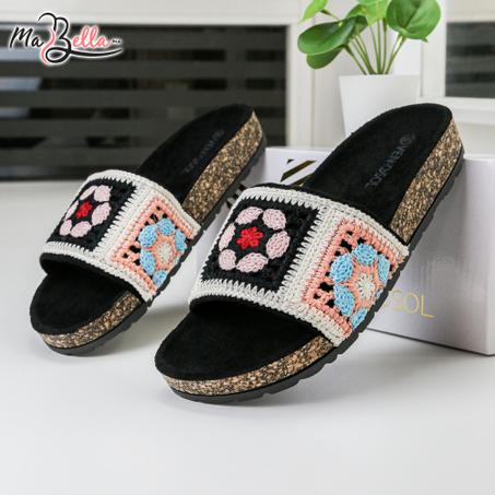 Sandale Plate - Noir - TC-3492