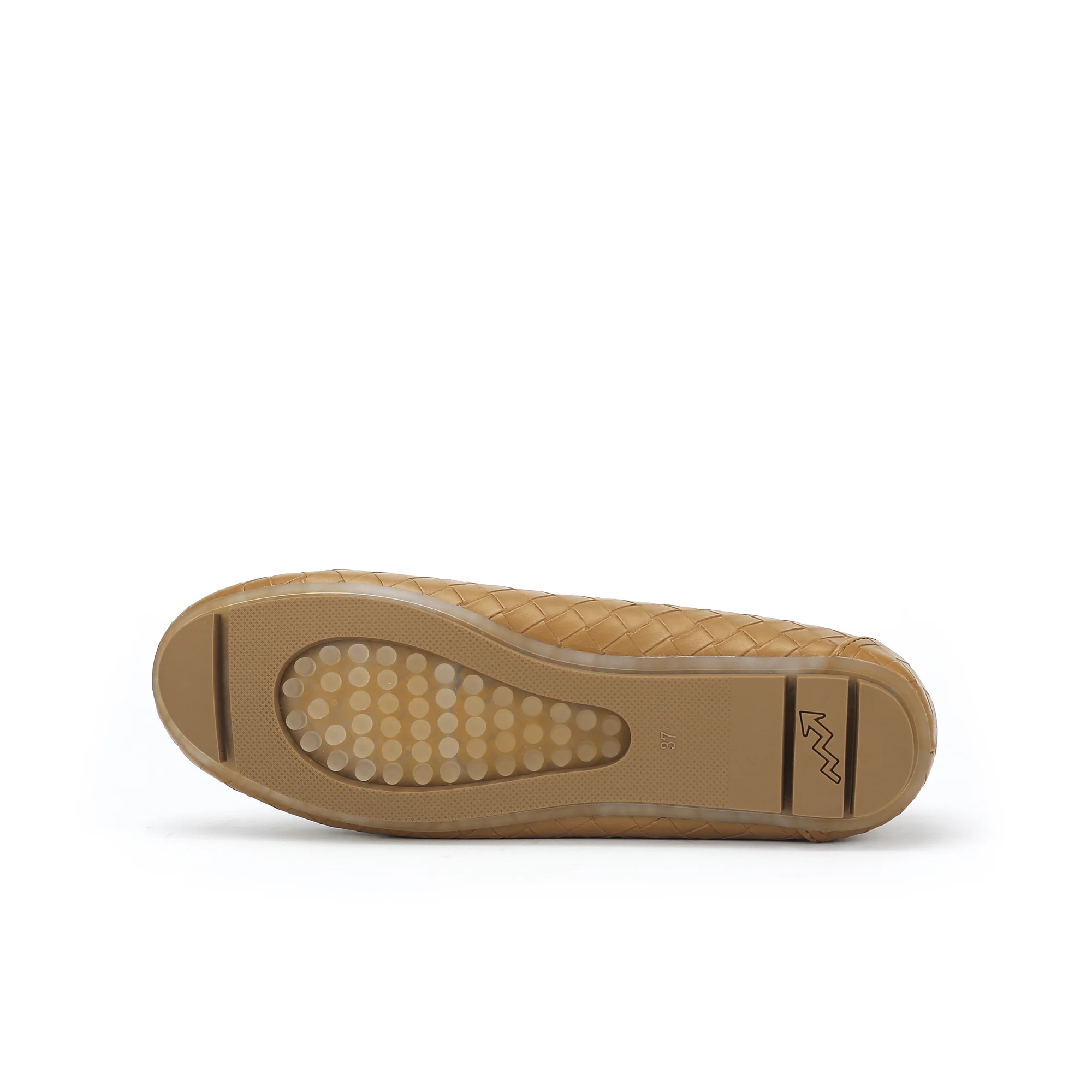 Mocassins pour Femmes - Camel - Tressé - A/9471