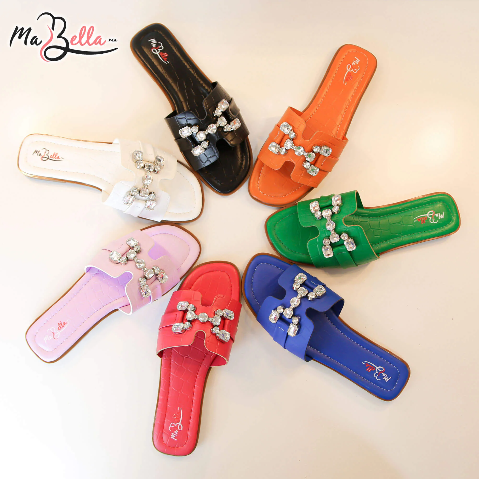 Sandale Plate - Fuchsia - RF-HRMS***