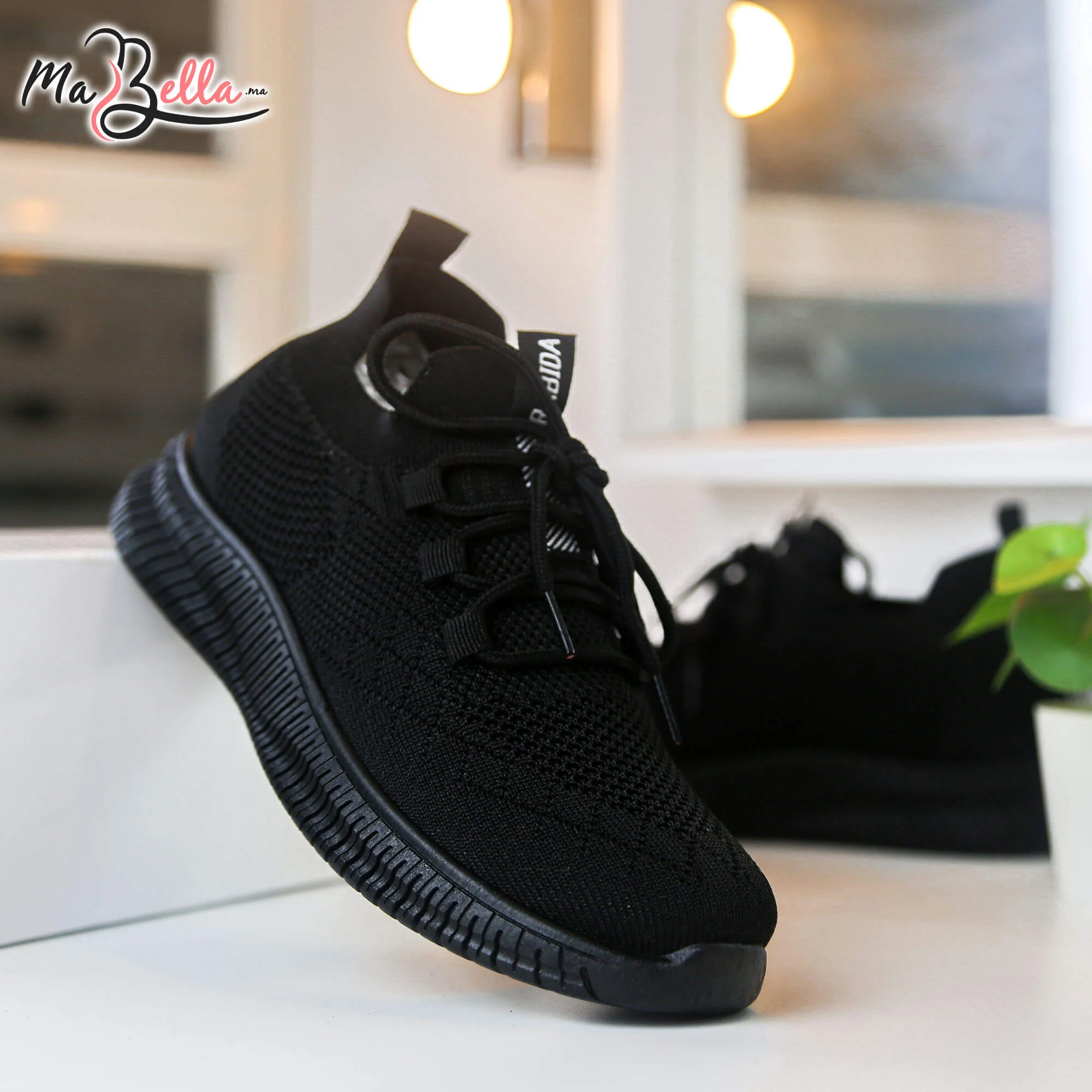 Baskets pour Femmes - Noir - RP-77