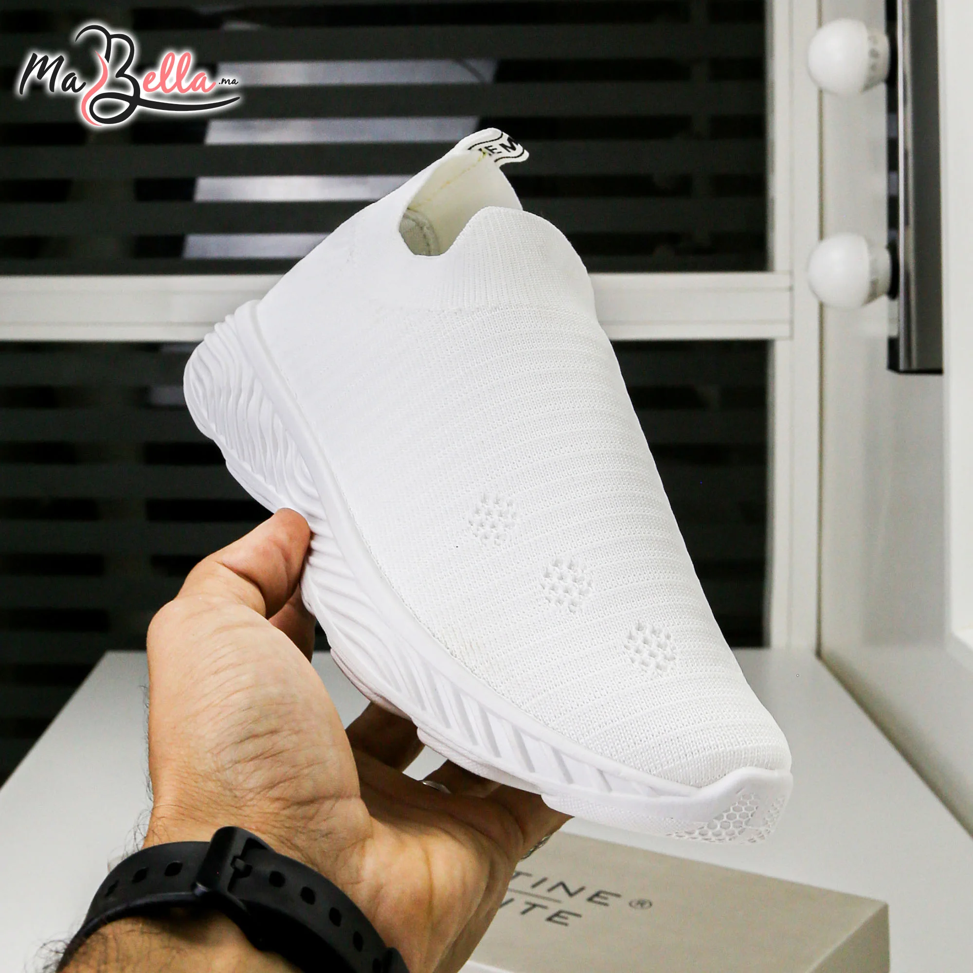 Baskets pour Femmes - Blanc - T9-01