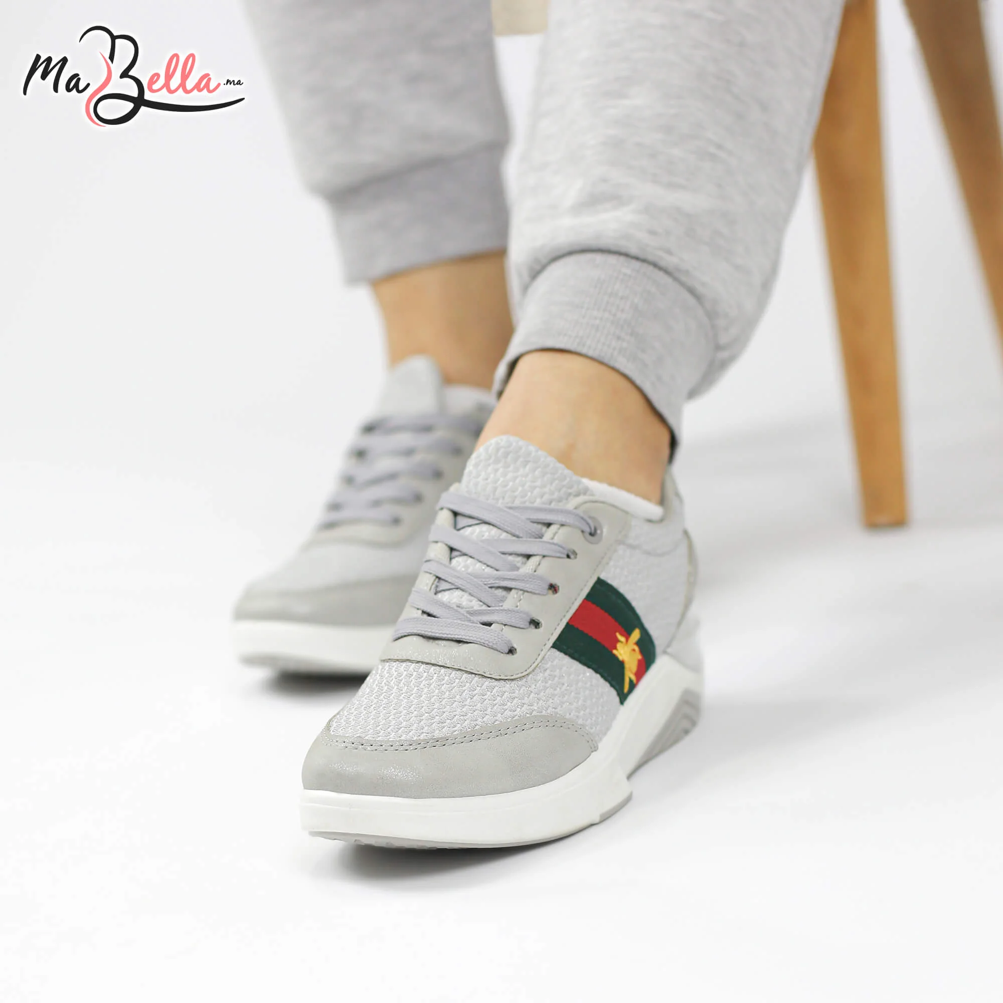 Baskets pour Femmes - Gris - RF27-N7