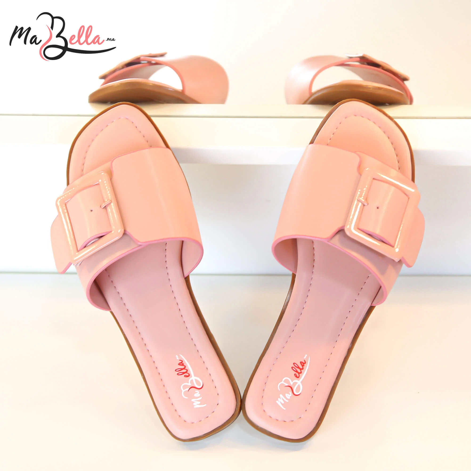 Sandale Plate - Rose - BZIM-2400