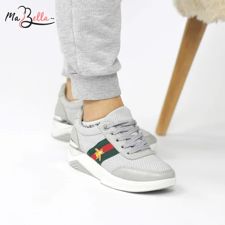 Baskets pour Femmes - Gris - RF27-N7 L-5