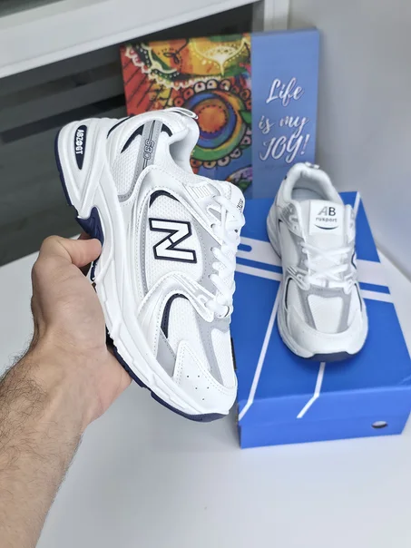 Baskets - Blanc/Bleu - AB-530