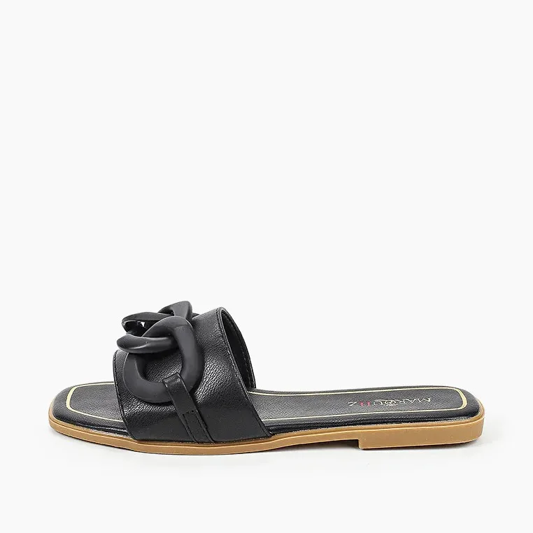 Sandale Plate - Noir - RF-2339