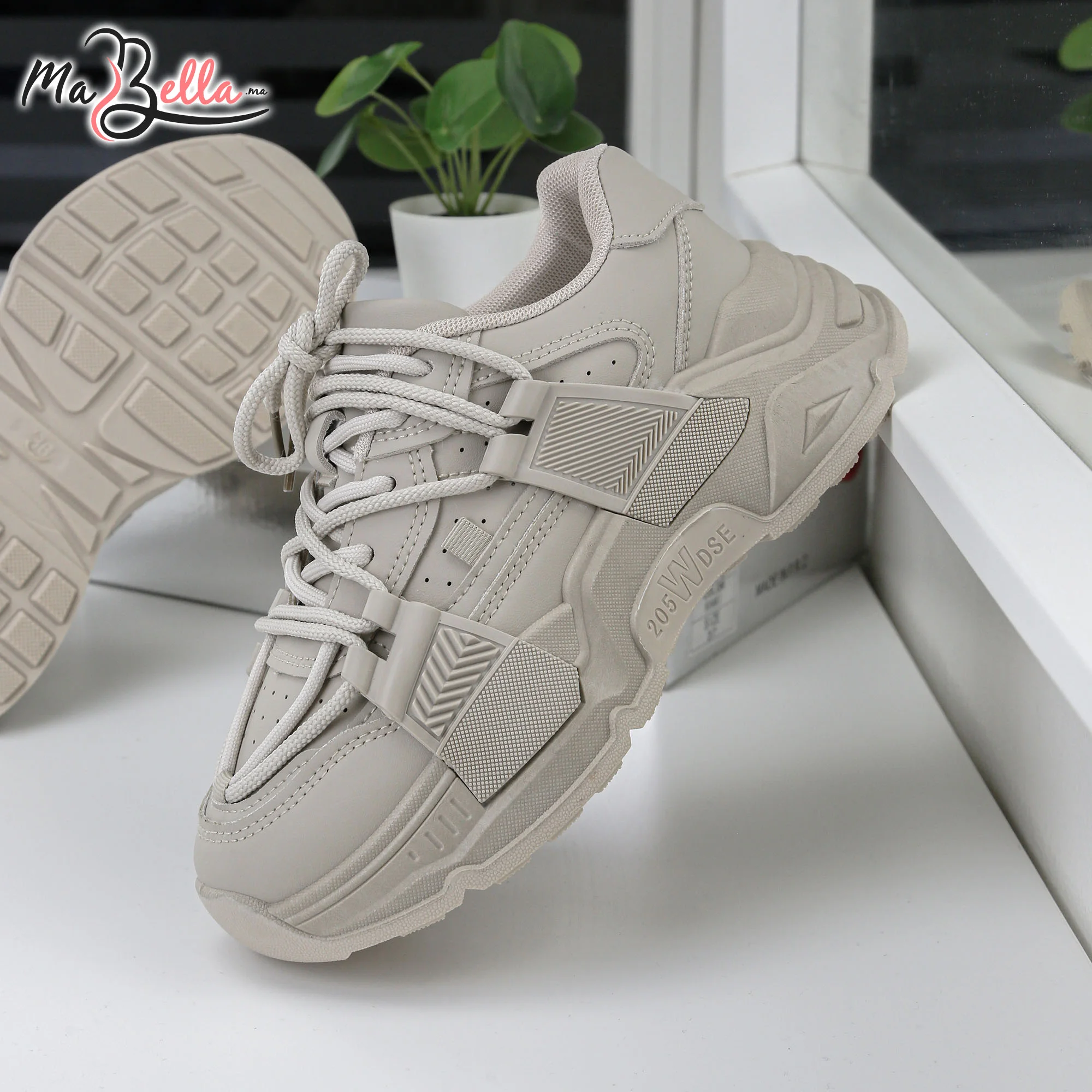 Baskets pour Femmes - Kaki - JC-79