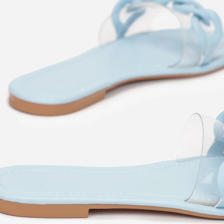 Sandale Plate - Bleu - RF-627