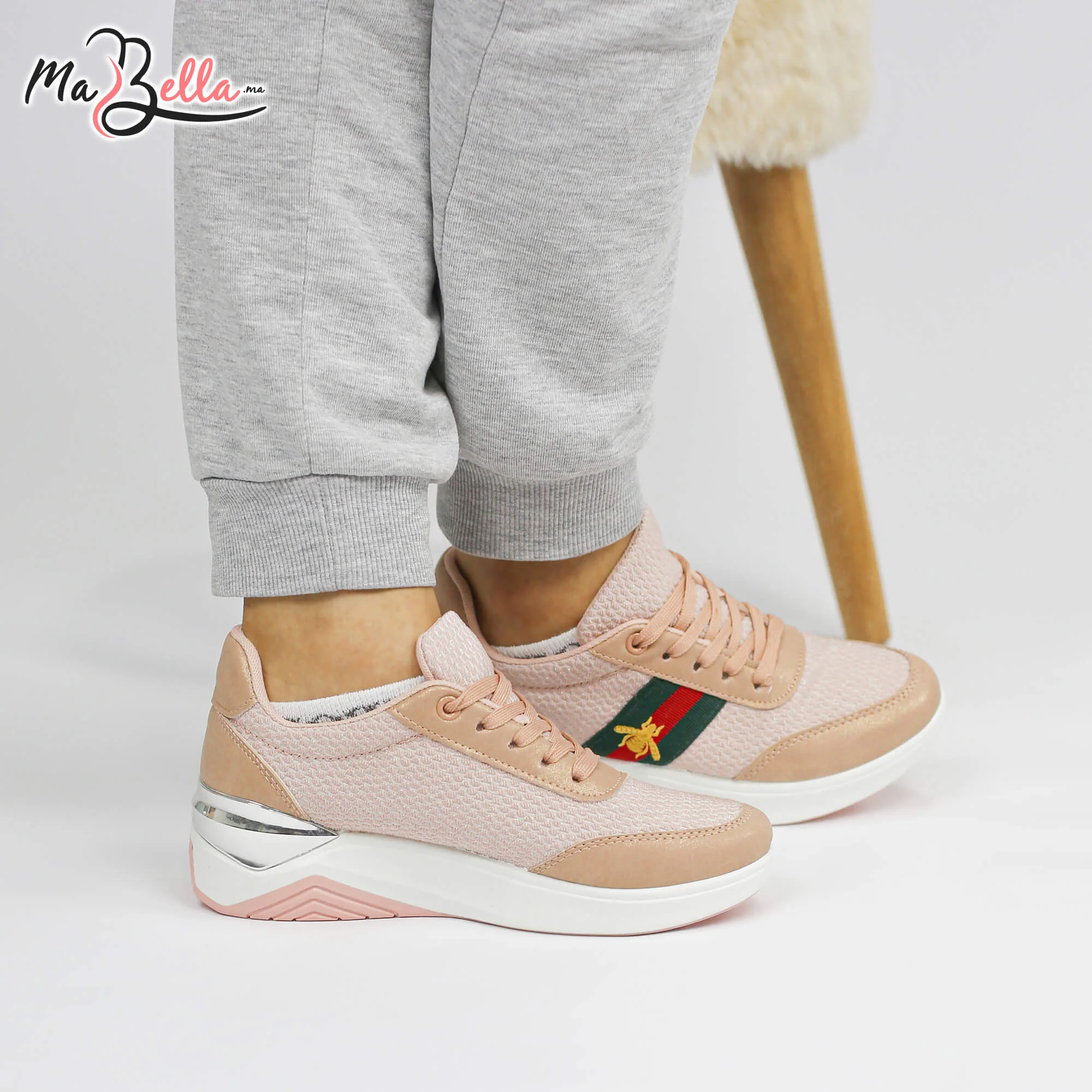 Baskets pour Femmes - Rose - RF27-N7