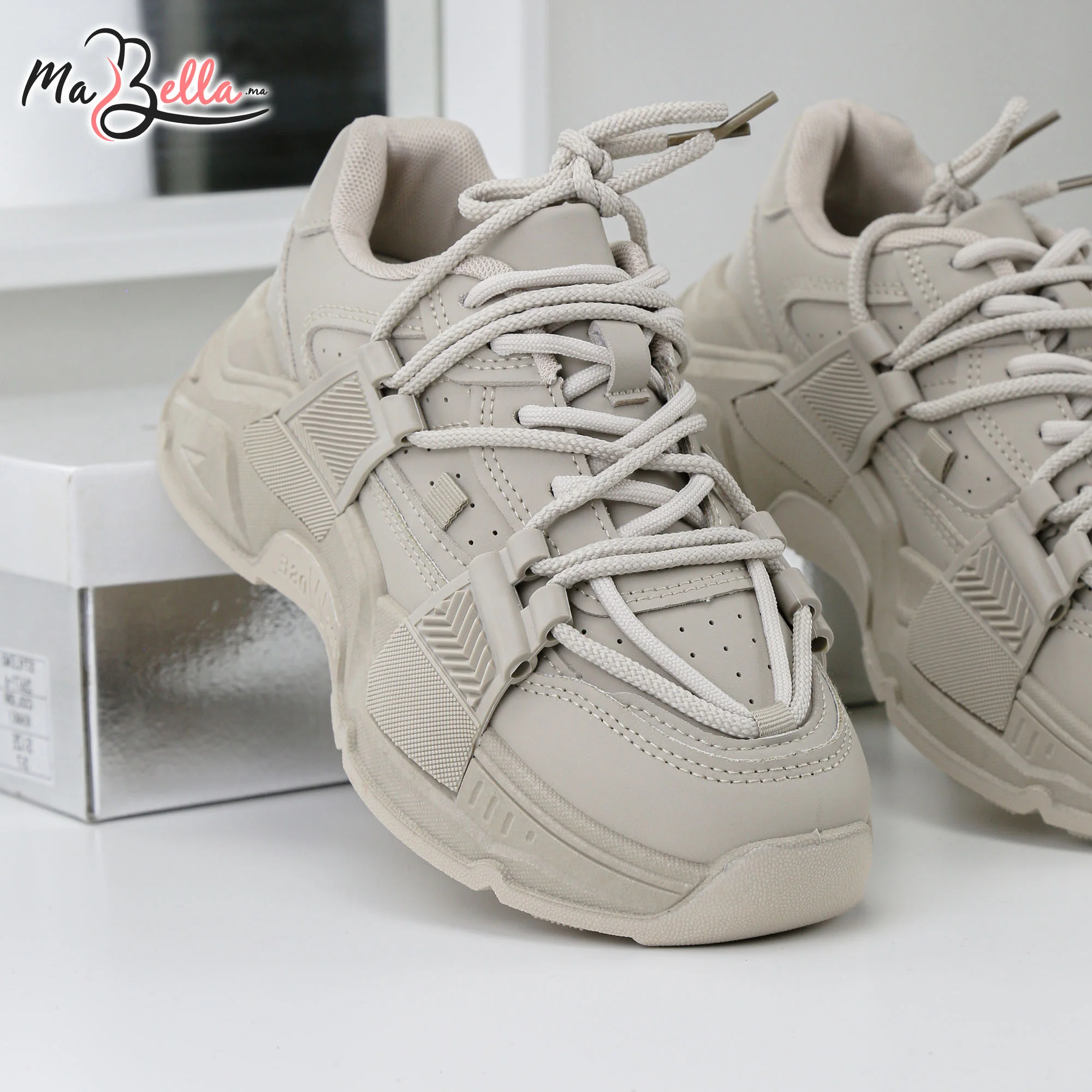 Baskets pour Femmes - Kaki - JC-79