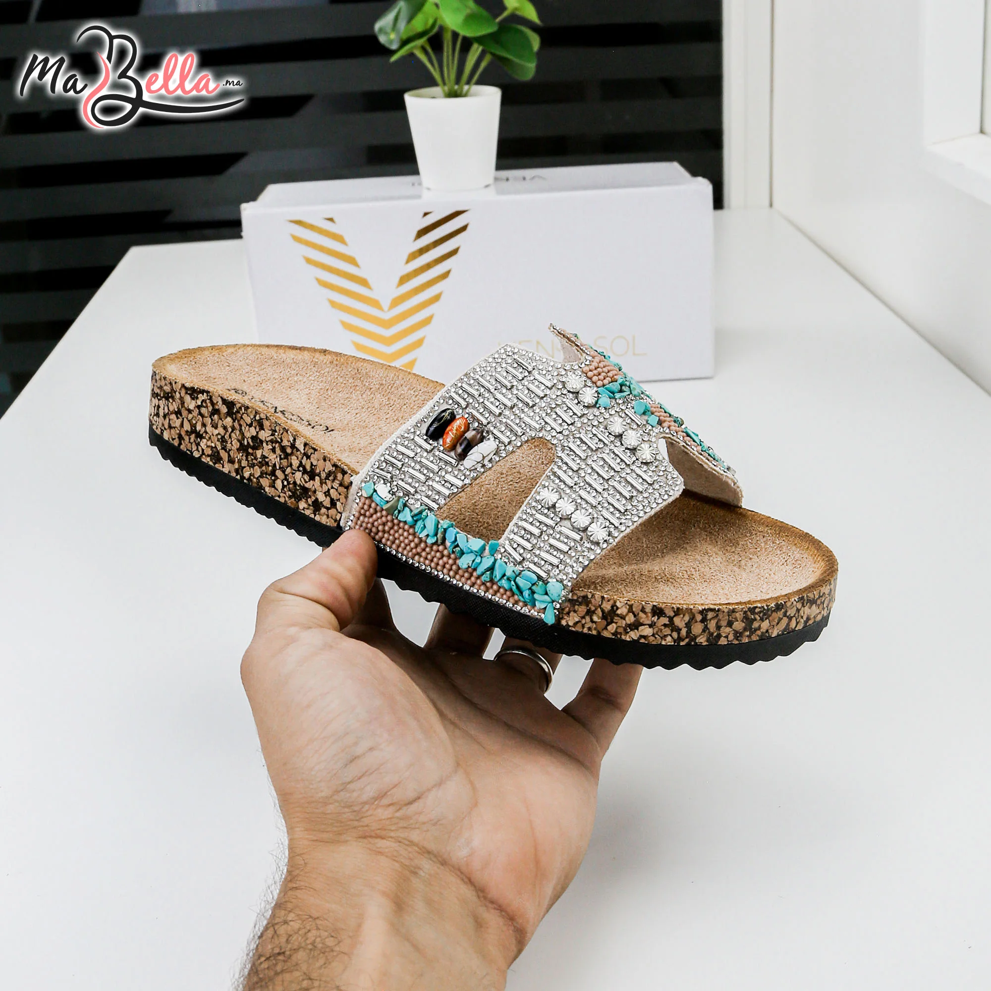 Sandale Plate - Beige - LS2023-01