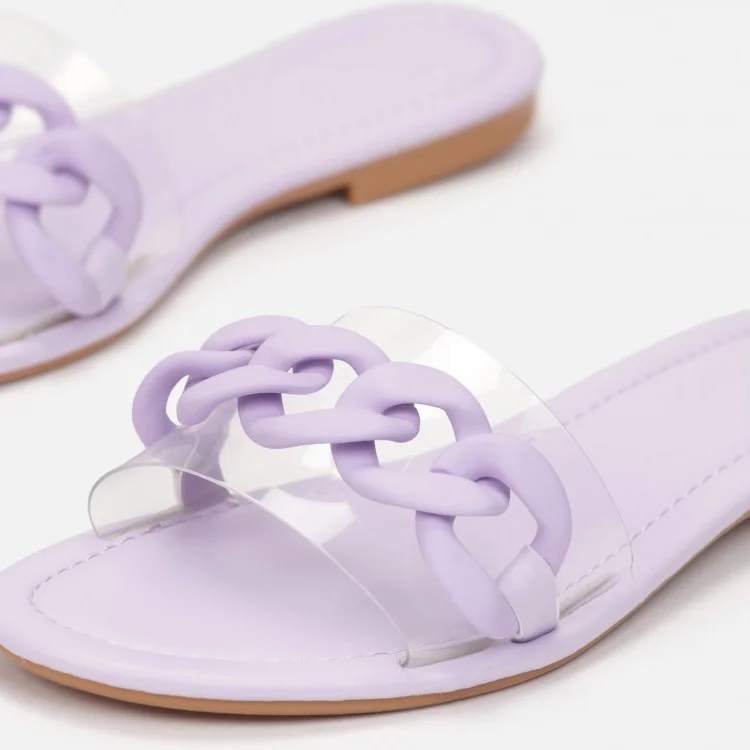 Sandale Plate - Violet - RF-627