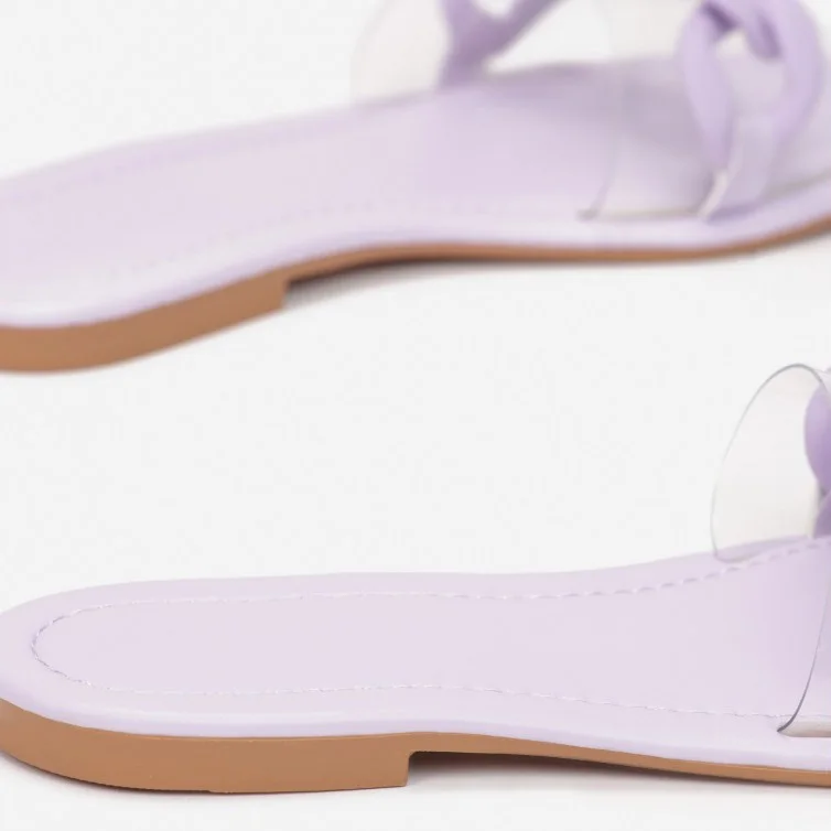 Sandale Plate - Violet - RF-627