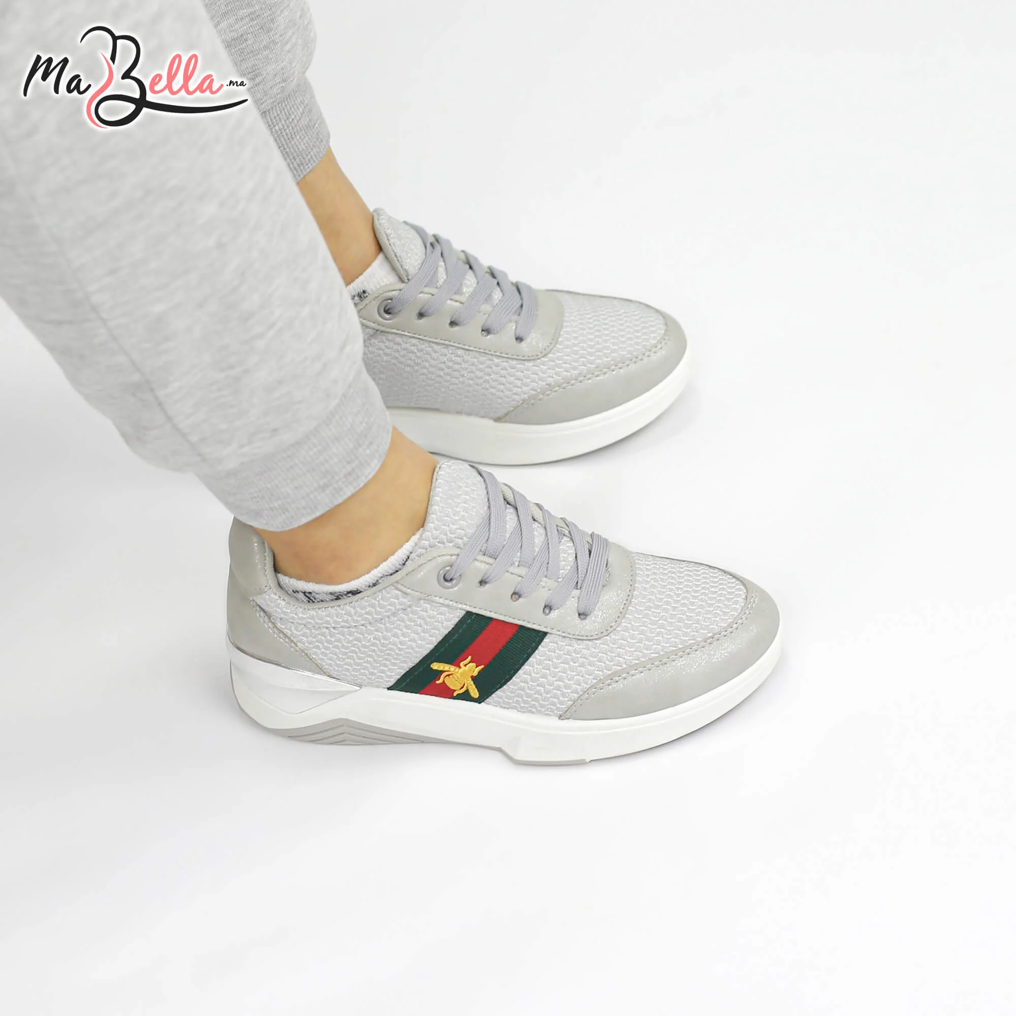 Baskets pour Femmes - Gris - RF27-N7