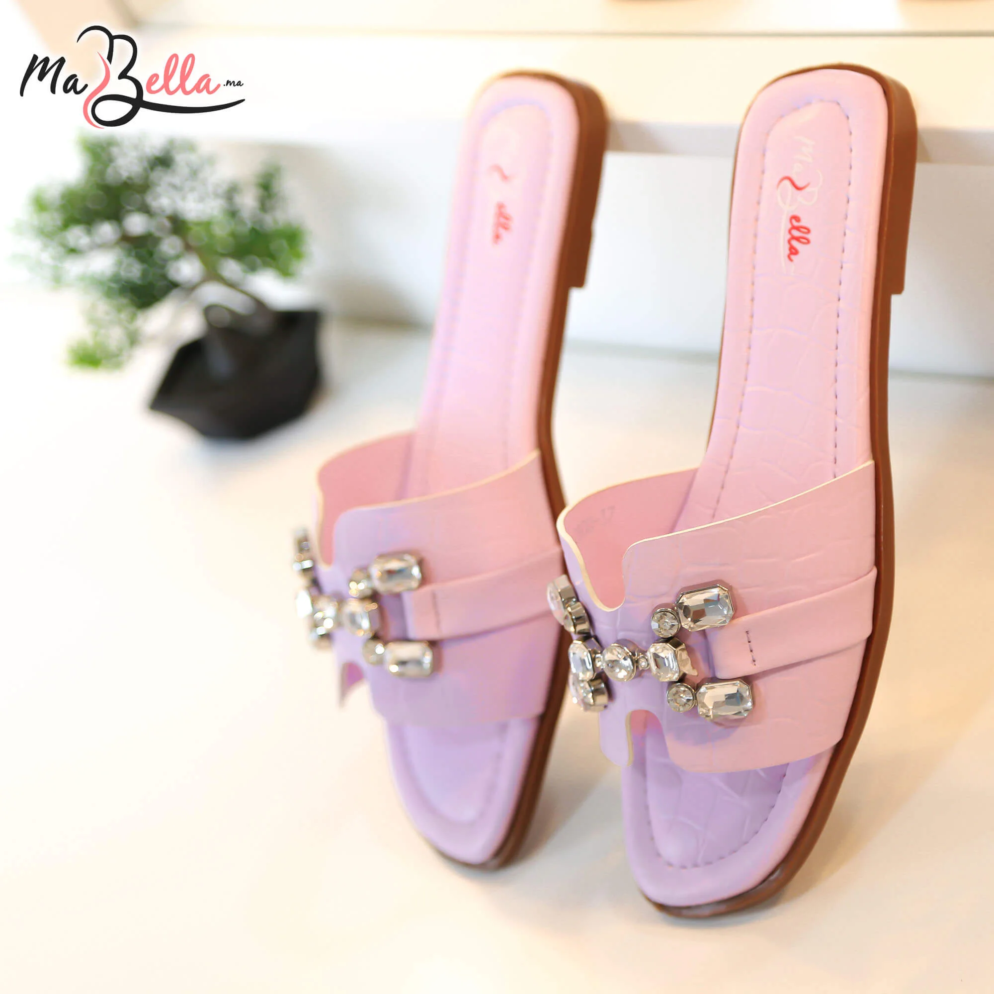 Sandale Plate - Violet - RF-HRMS***