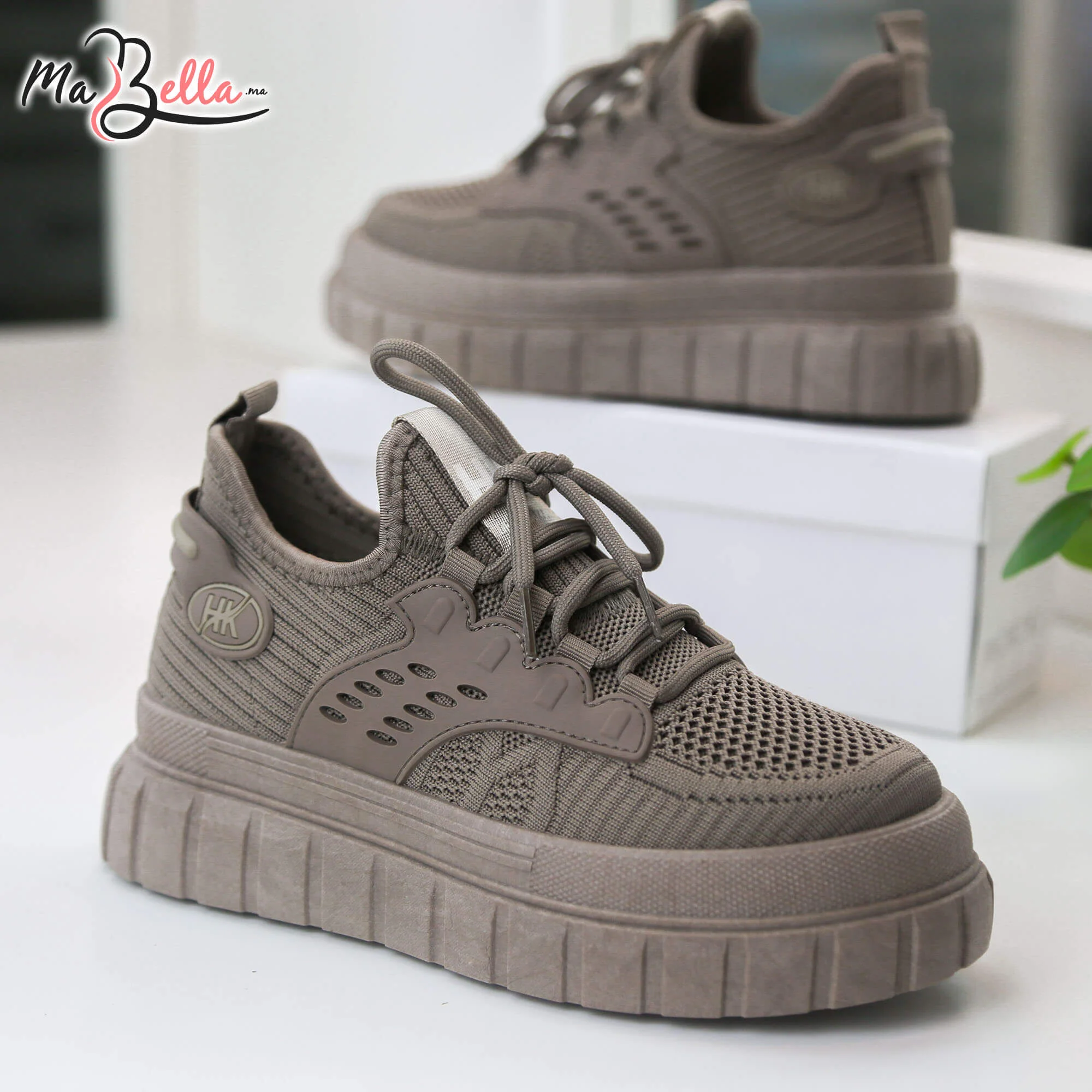 Baskets pour Femmes - Kaki - HK501