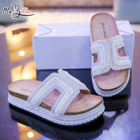 Sandale Plate - Blanc - TC-2025