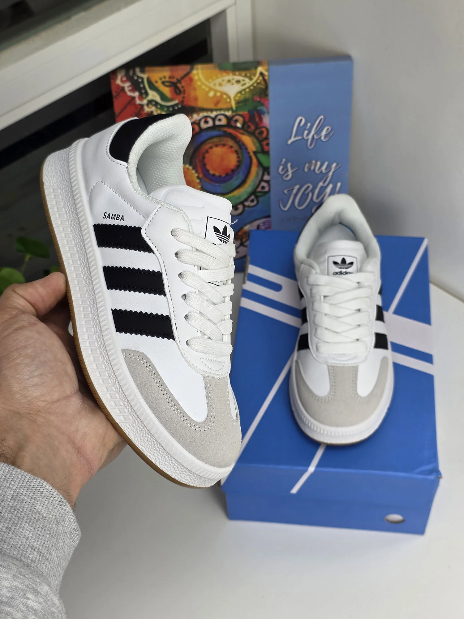 Baskets - Blanc/Noir - SB-7