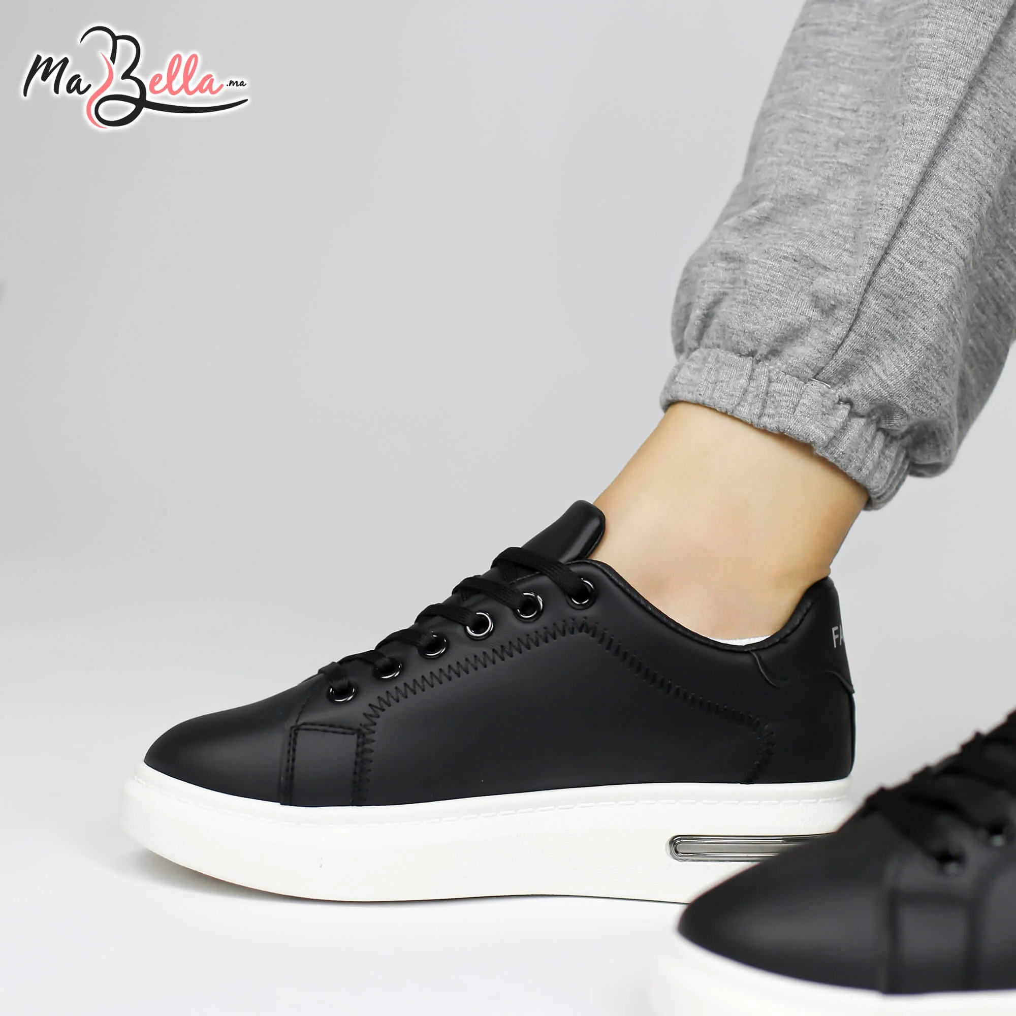 Baskets pour Femmes - Noir - RF32