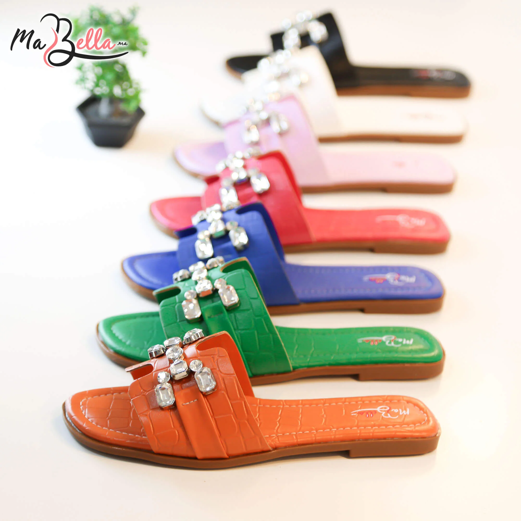 Sandale Plate - Fuchsia - RF-HRMS***