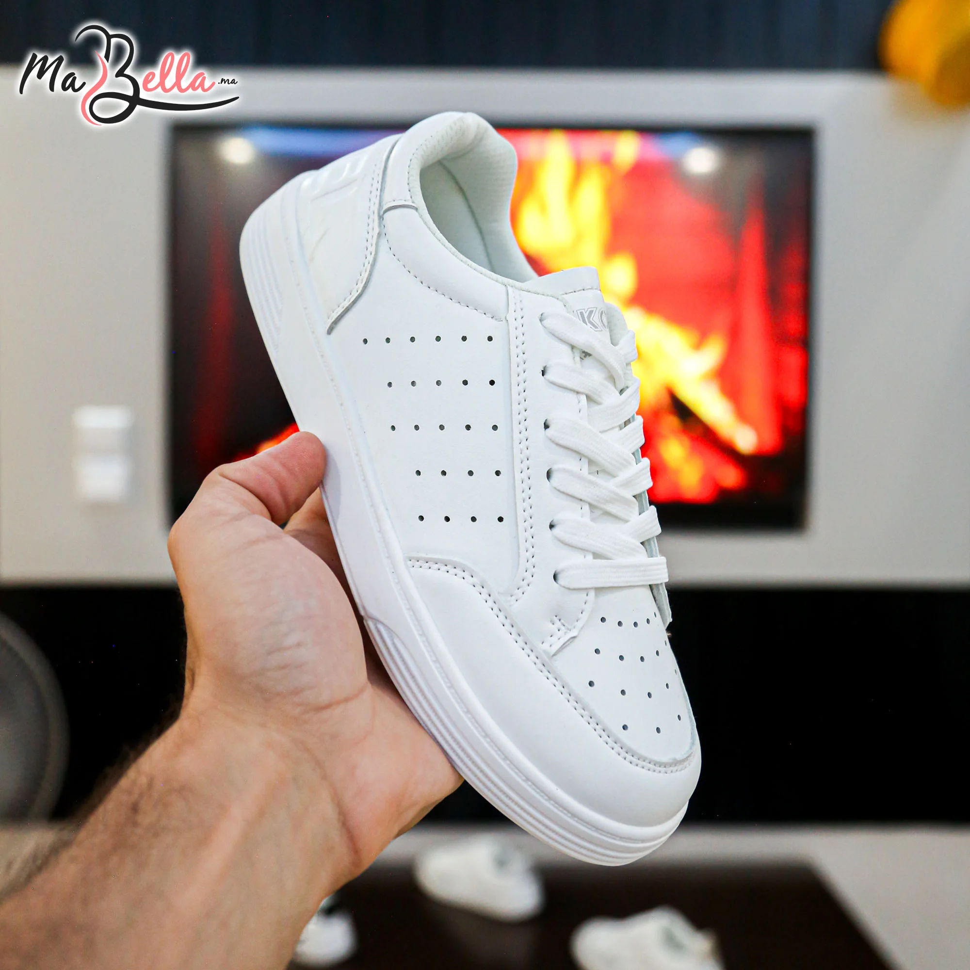 Baskets pour Femmes - Blanc - EK-01