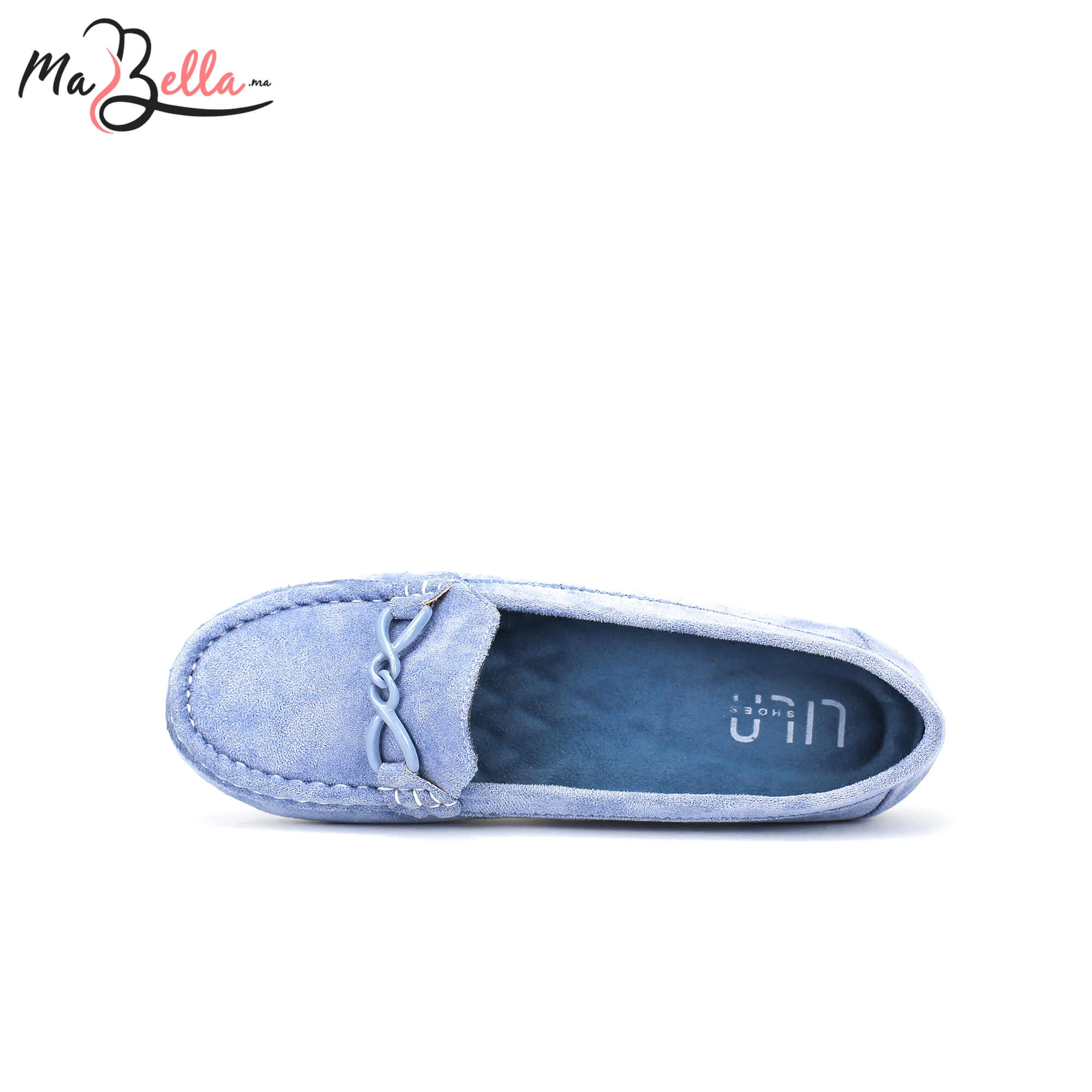 Mocassins pour Femmes - Ciel - Daim - A/9471