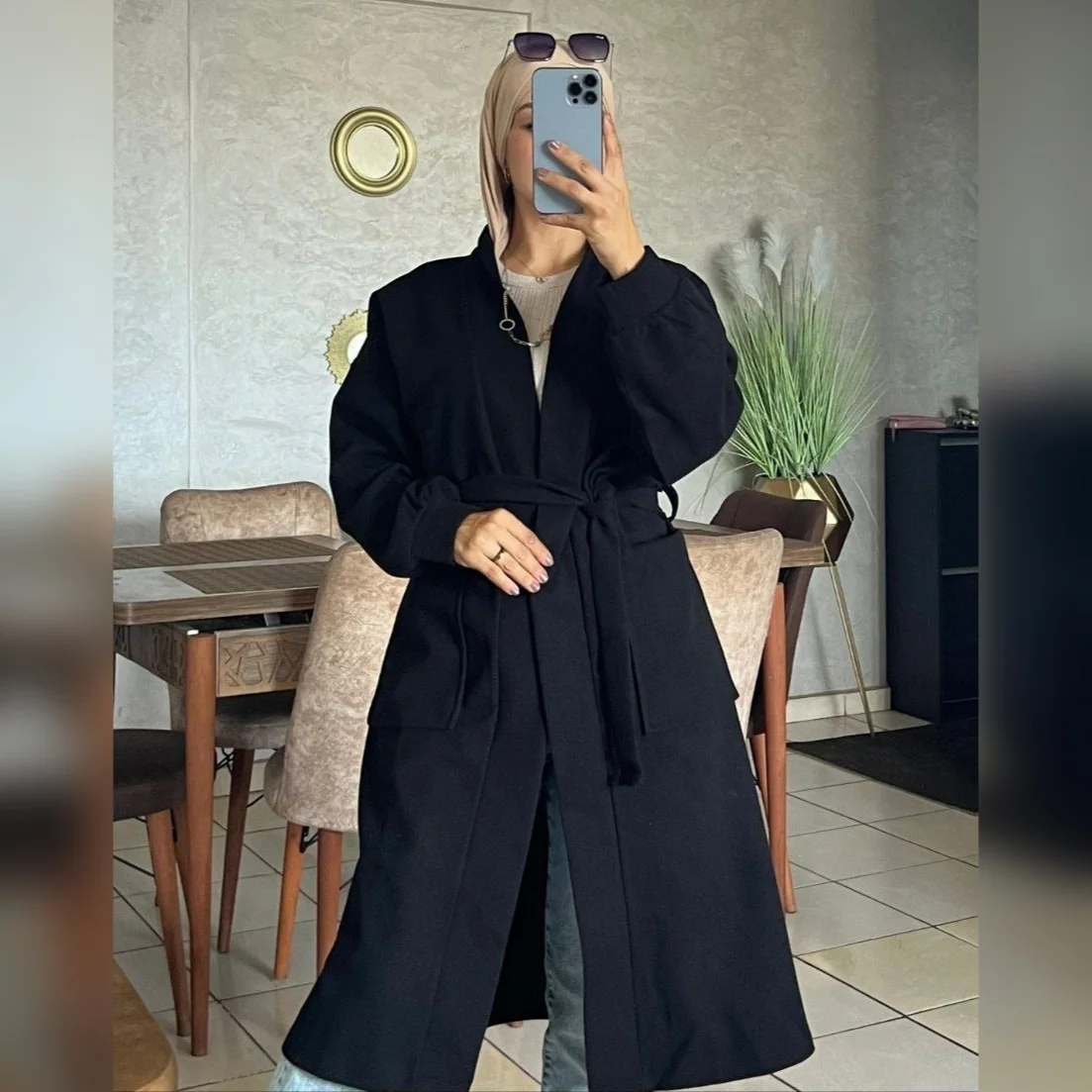 Manteaux Cape en Cachemire pour Femme - Noir