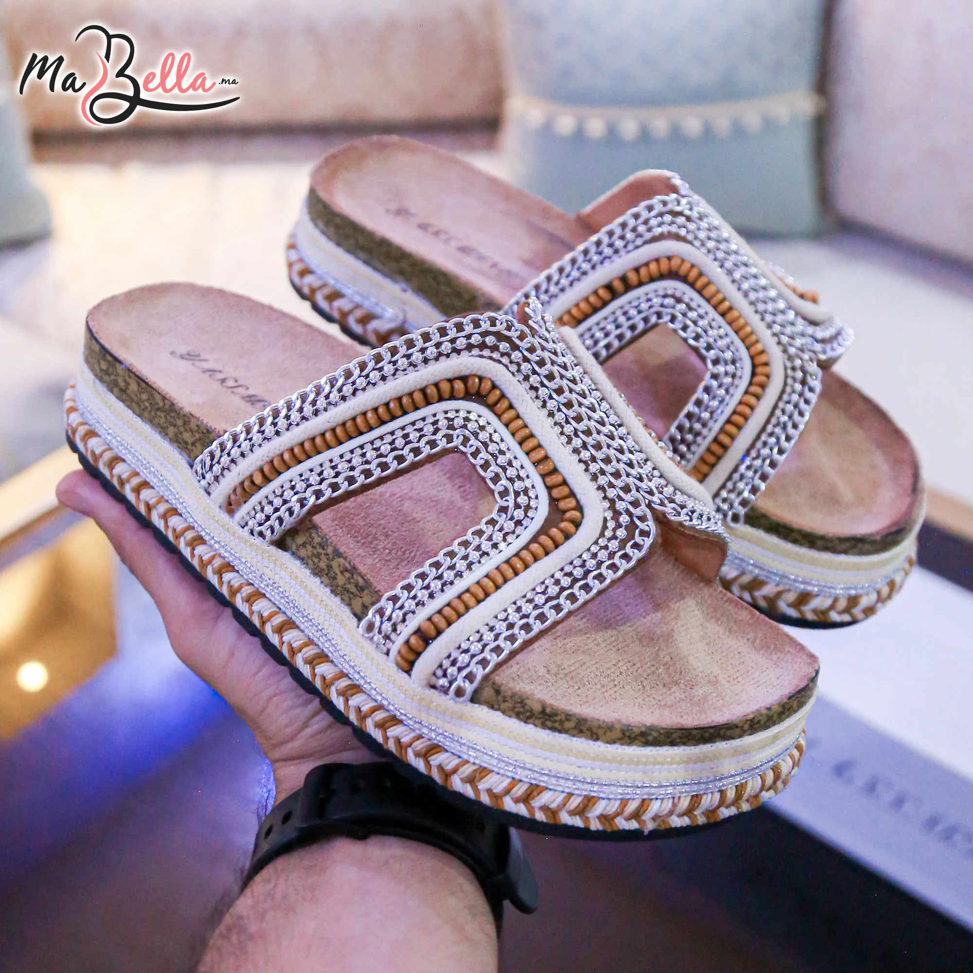 Sandale Plate - Camel - TC-2025