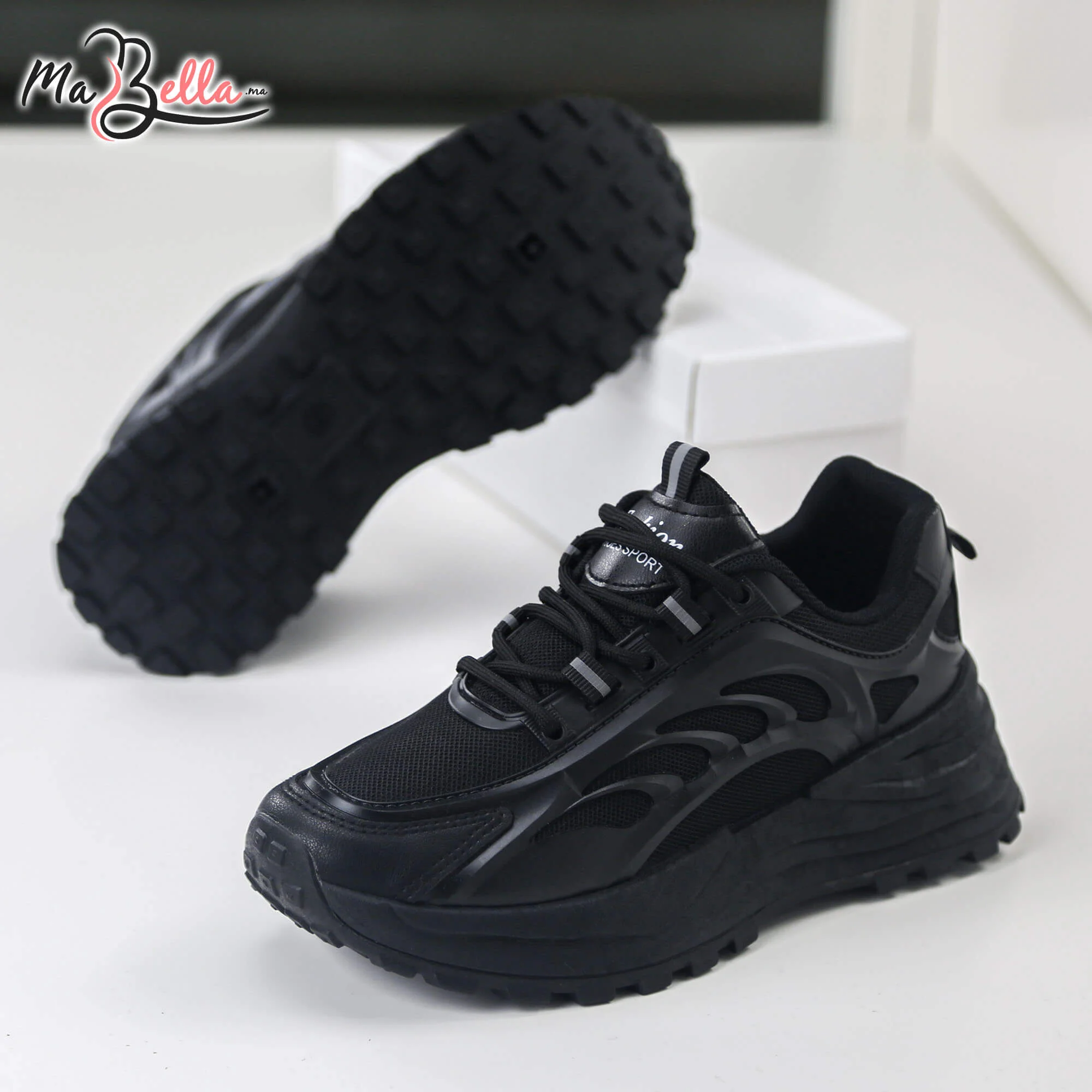 Baskets pour Femmes - Noir - K17