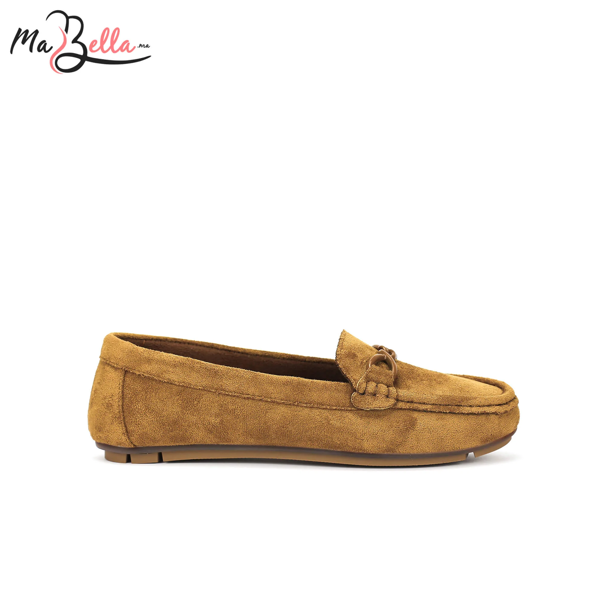 Mocassins pour Femmes - Camel - Daim - A/9471