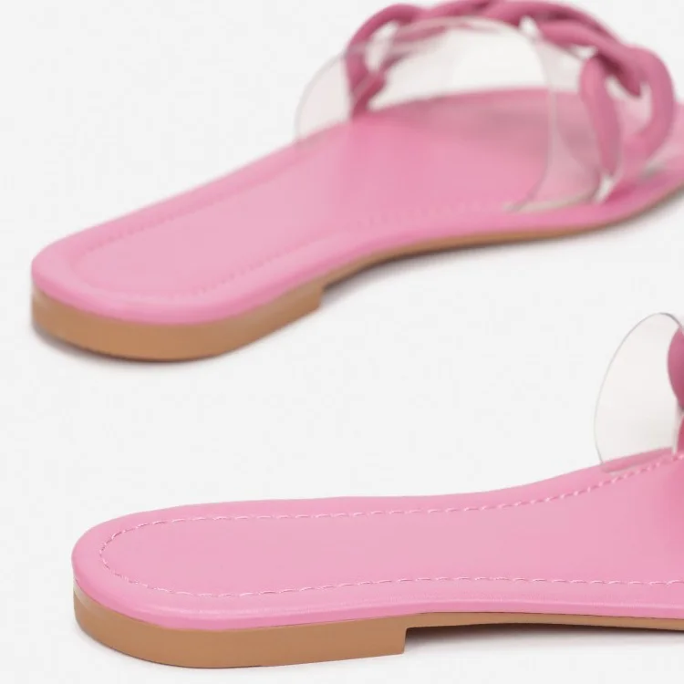 Sandale Plate - Fuchsia - RF-627