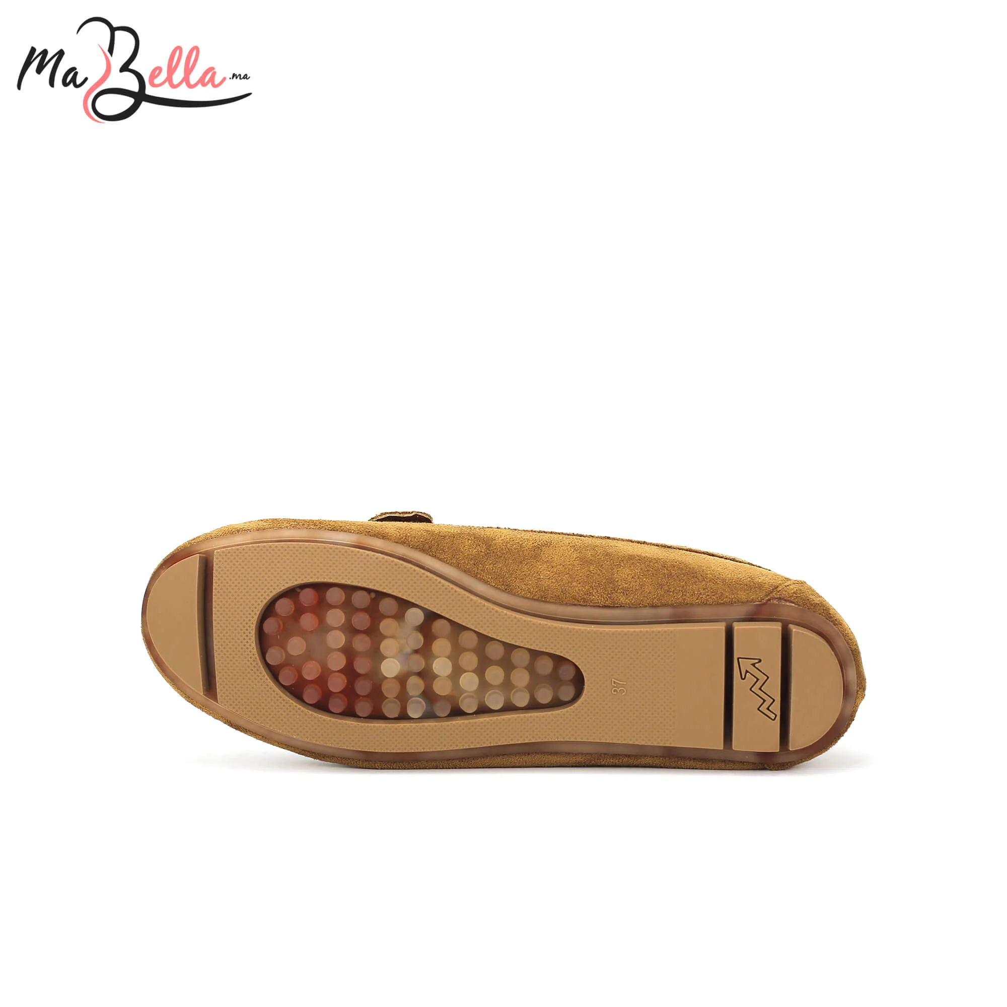 Mocassins pour Femmes - Camel - Daim - A/9471