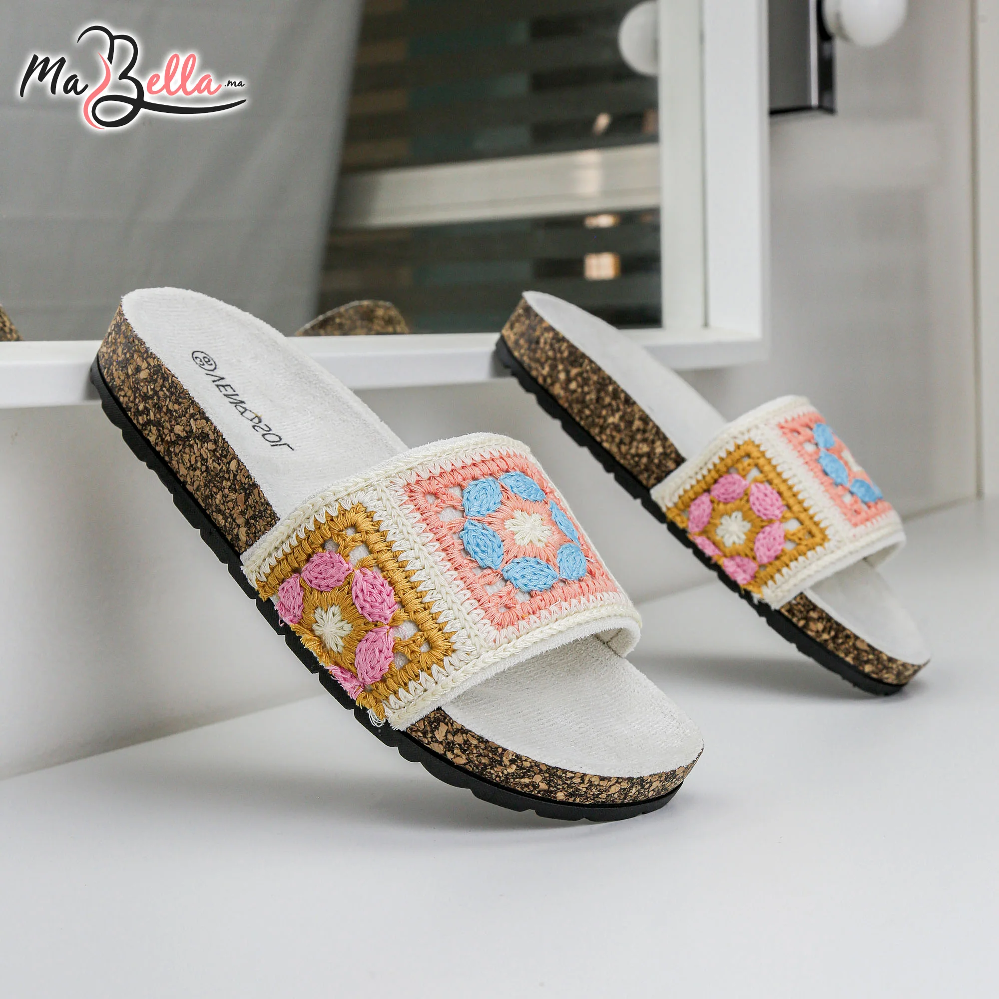 Sandale Plate - Beige - TC-3492