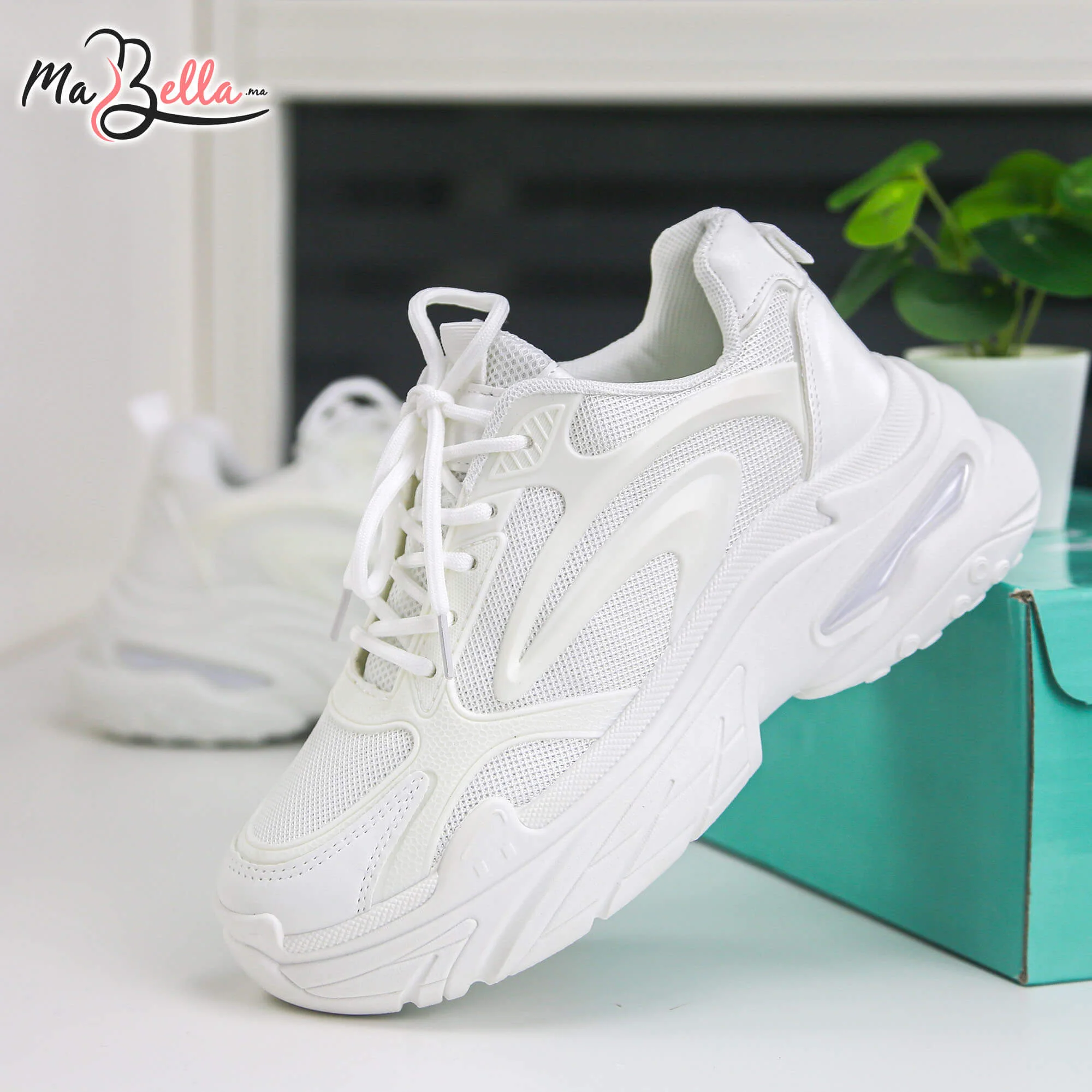 Baskets pour Femmes - Blanc - EE03