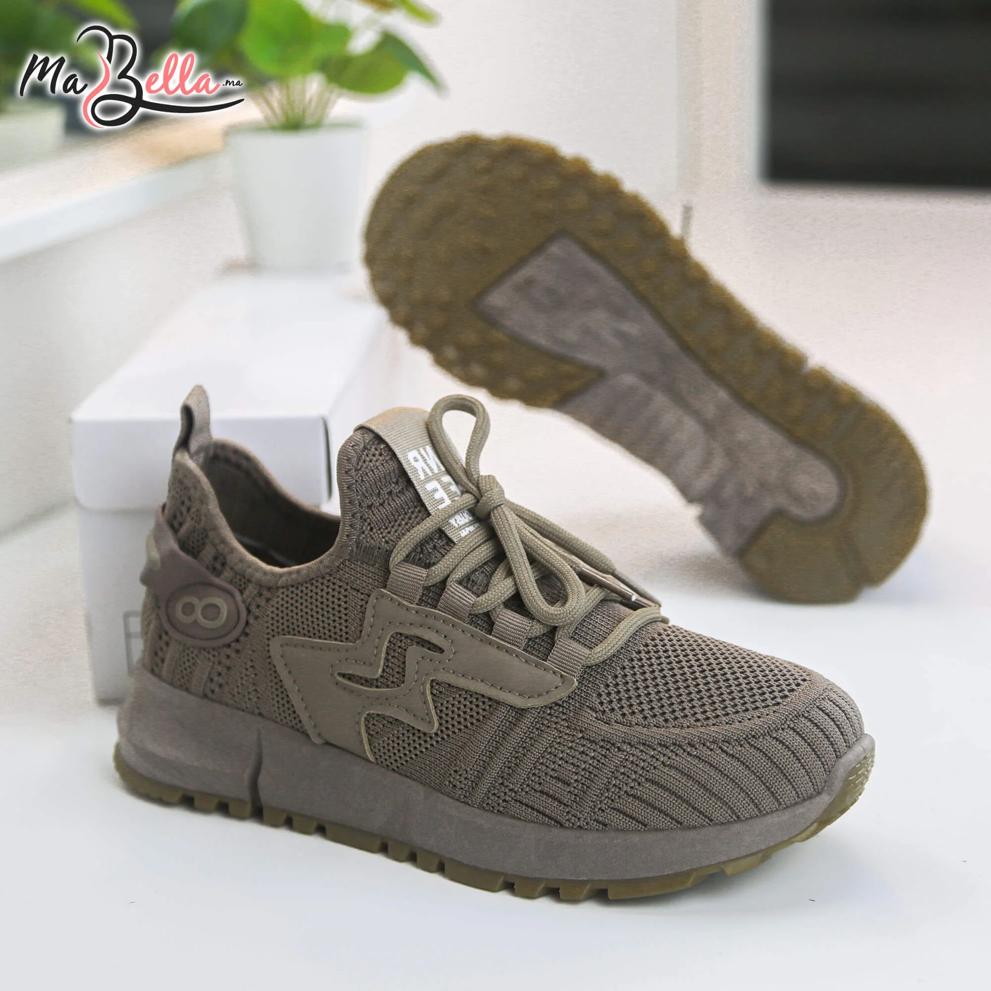 Baskets pour Femmes - Marron - NB-313