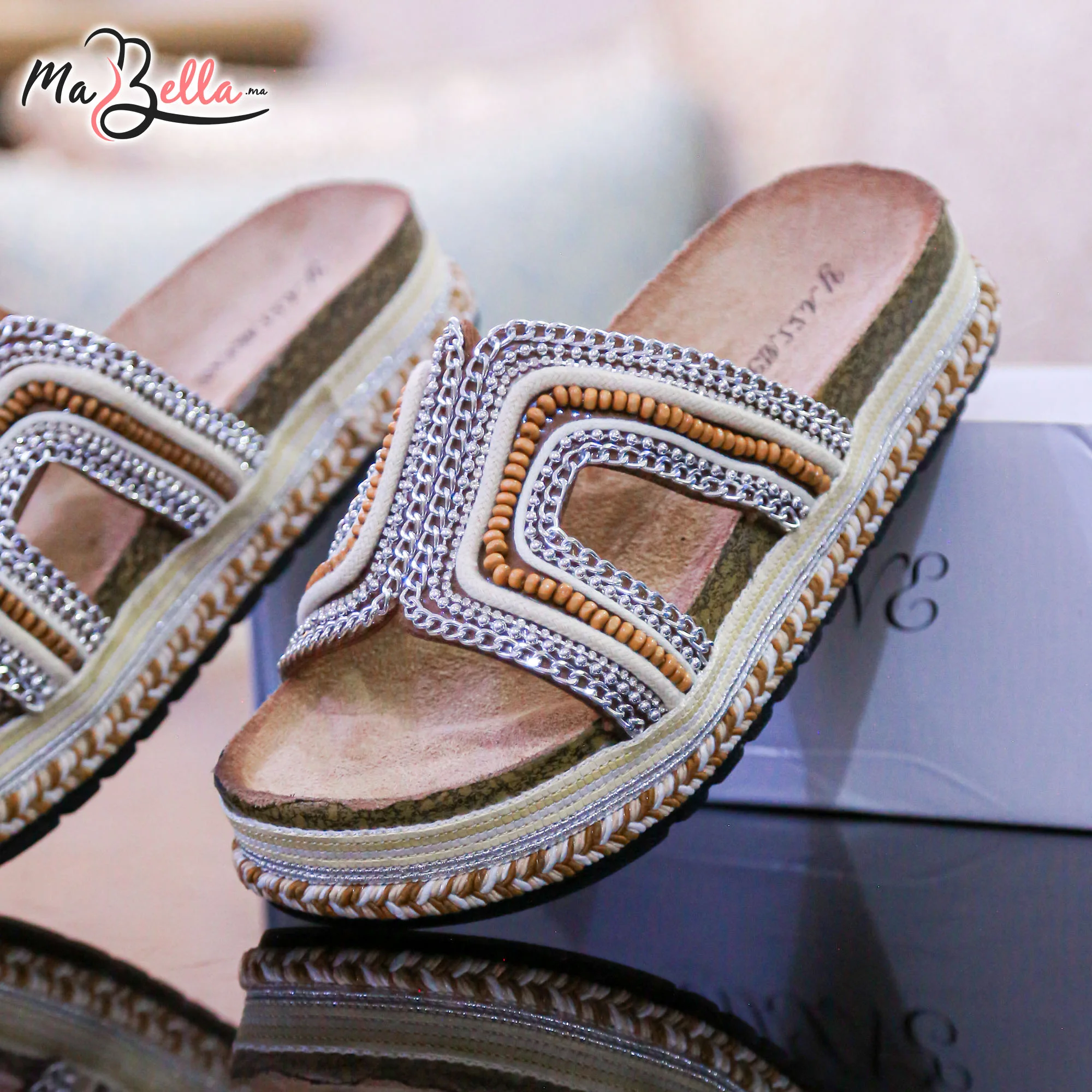 Sandale Plate - Camel - TC-2025