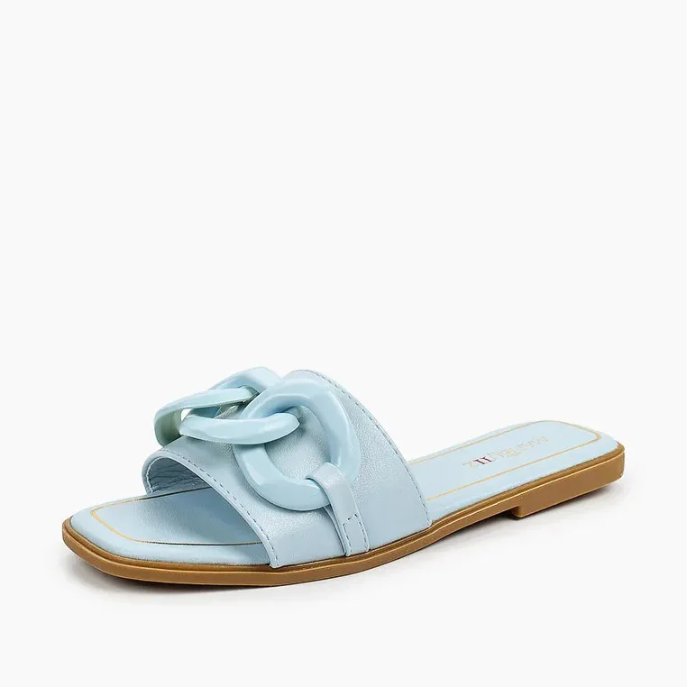 Sandale Plate - Bleu - RF-2339