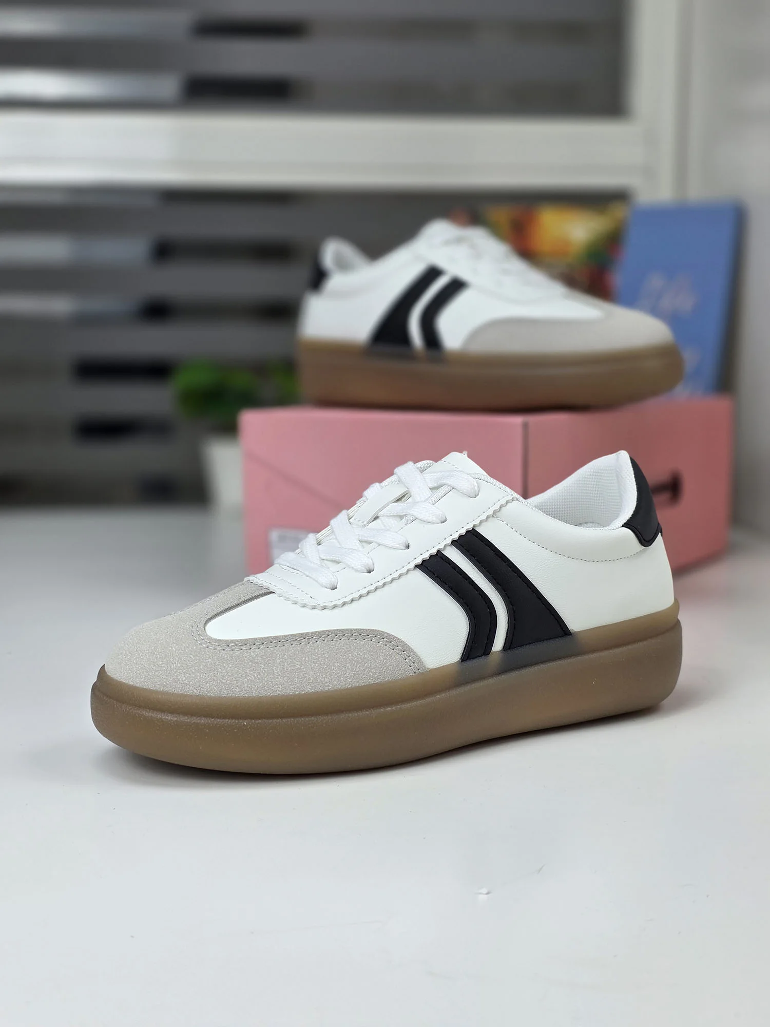 Baskets - Blanc/Noir - MB88-712