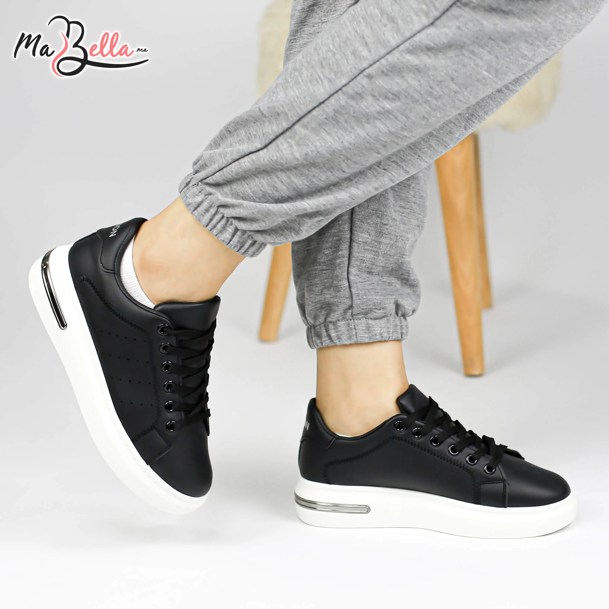 Baskets pour Femmes - Noir - RF32