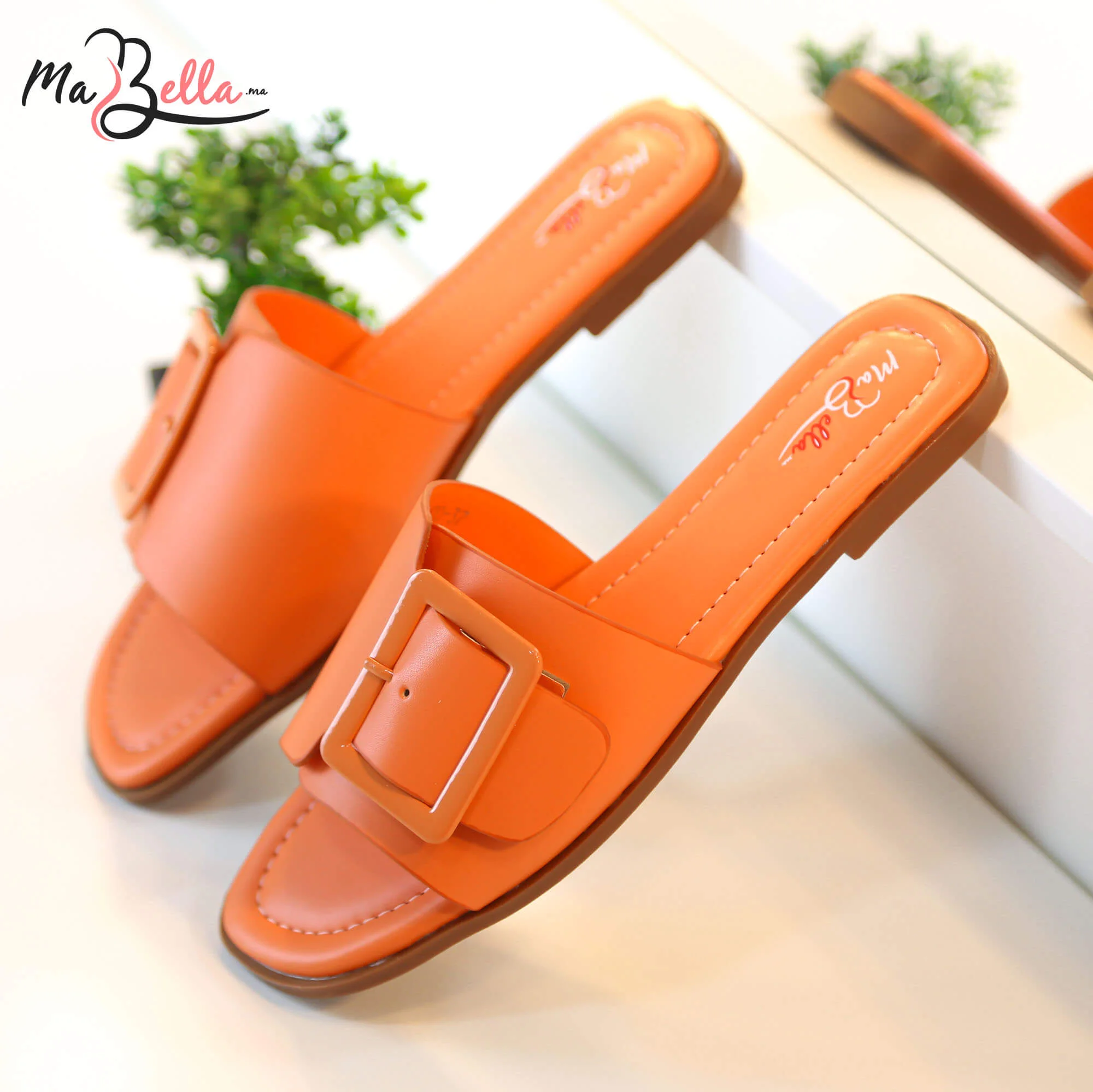 Sandale Plate - Orange - BZIM-2400